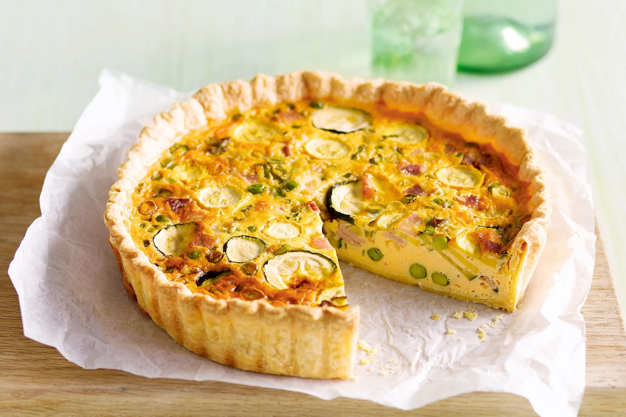 Spring Quiche Bacon Peas
