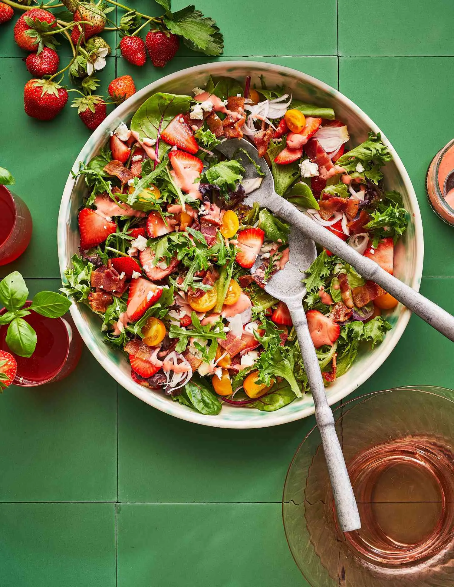Spring Salad with Strawberries and Bacon