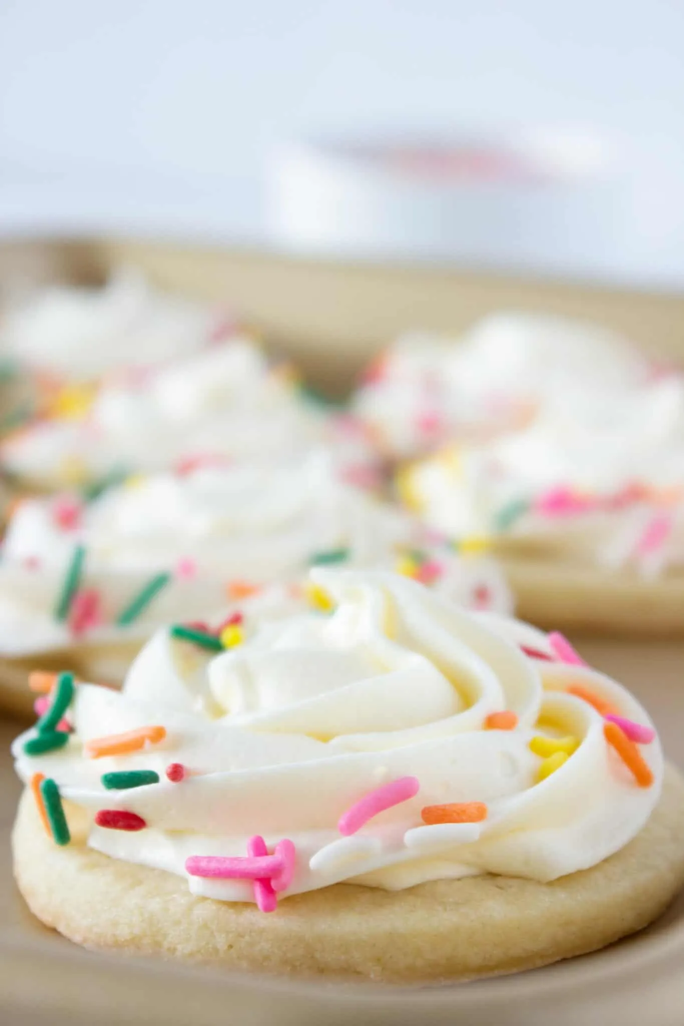 Spring Sugar Cookies with Marshmallow Buttercream