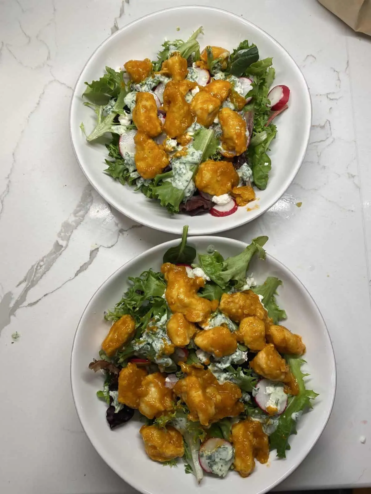 Sriracha Chicken Salad with Blue Cheese and Green Goddess Dressing