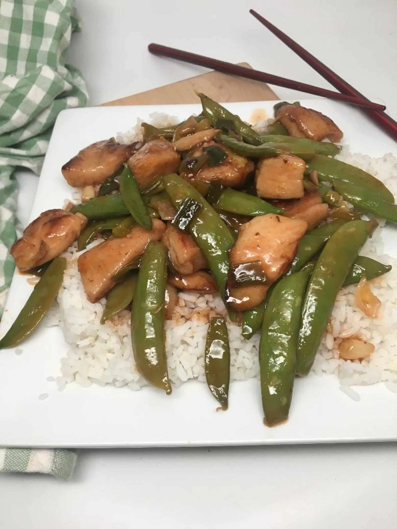 Sriracha Chicken Stir Fry with Brussels Sprouts