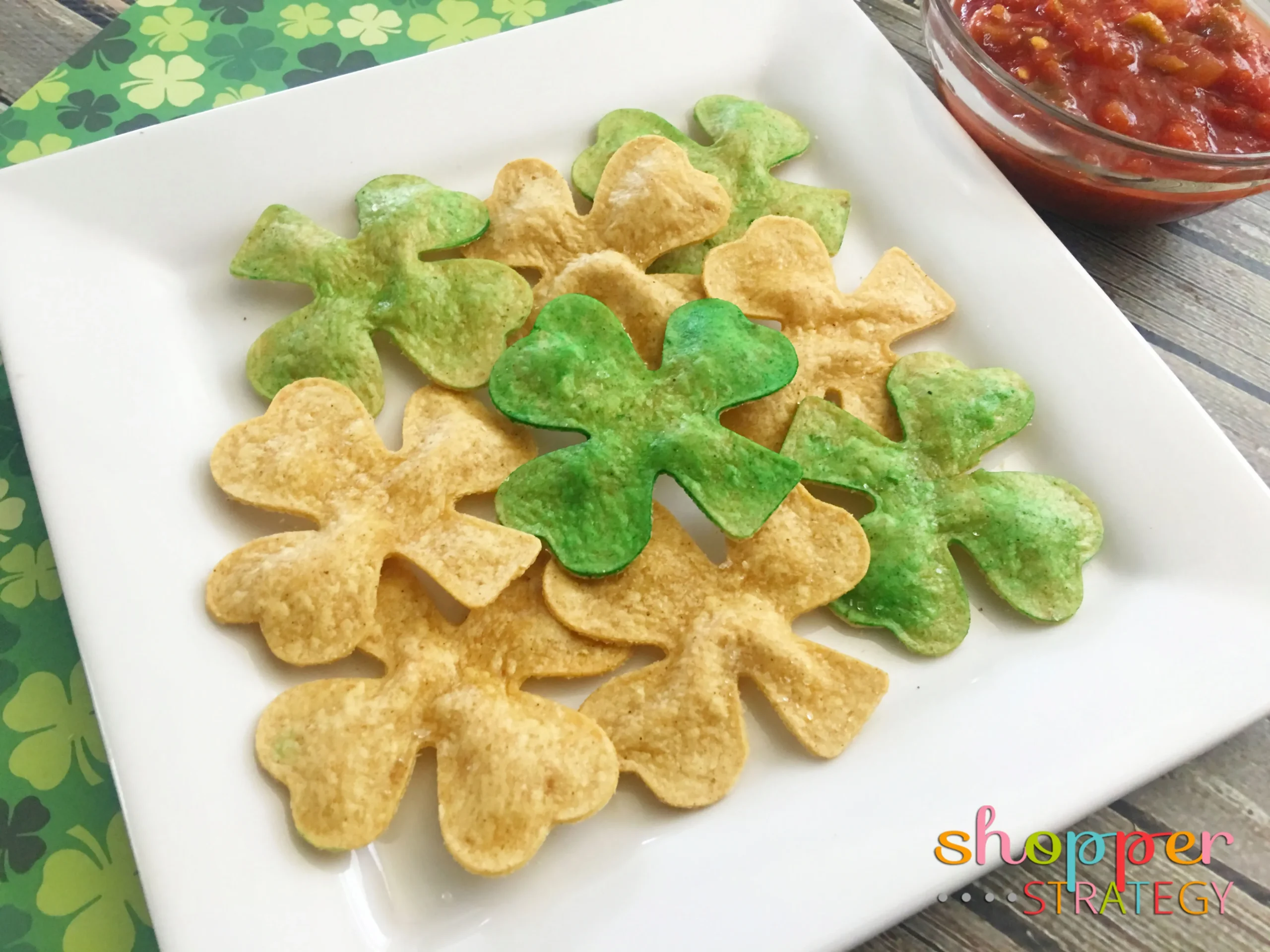 St. Patrick's Day Shamrock Tortilla Chips
