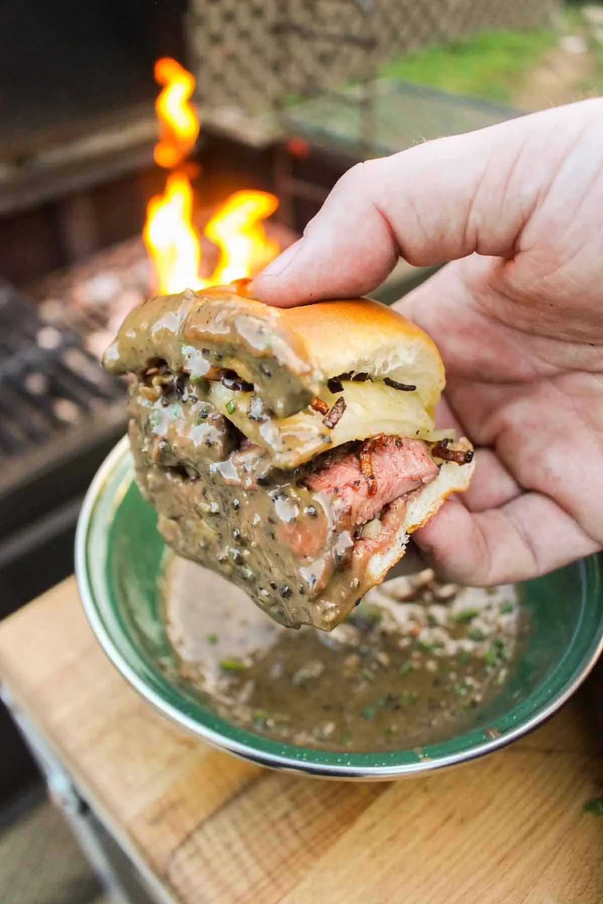 Steak Au Poivre Sliders
