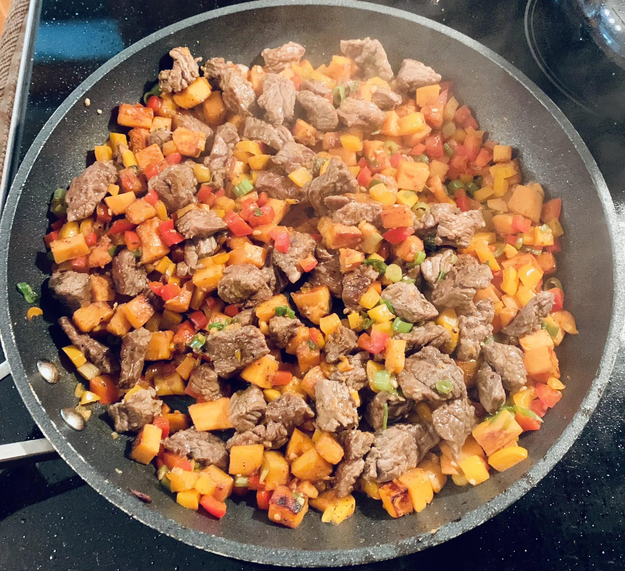 Steak Bites with Sweet Potatoes