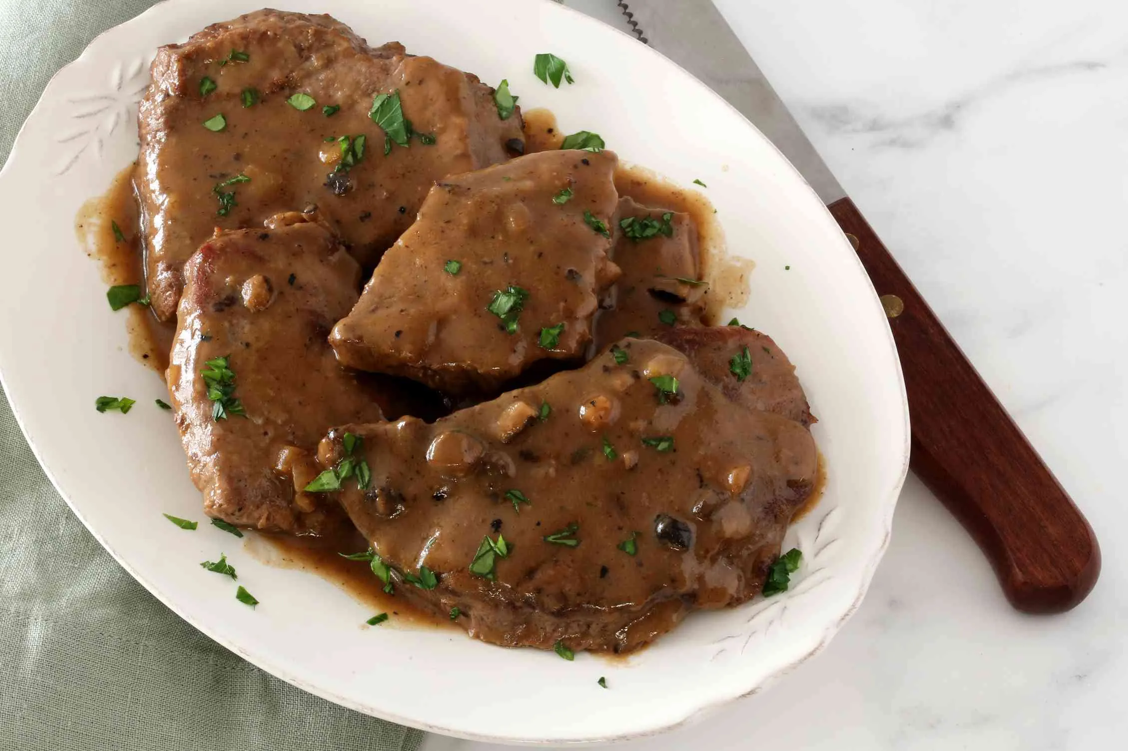 Steak and Gravy with Onion