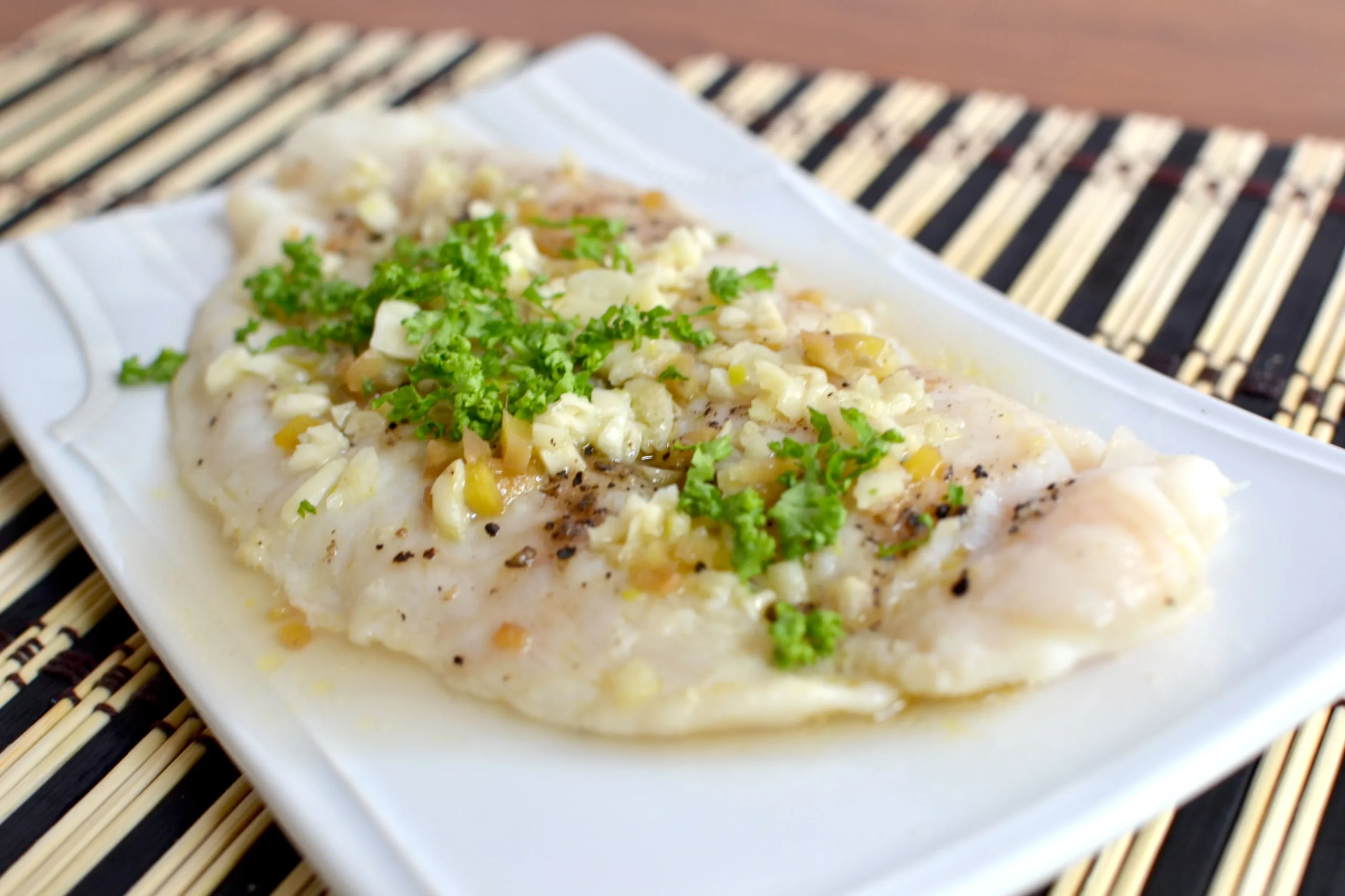Steamed Cod with Rice