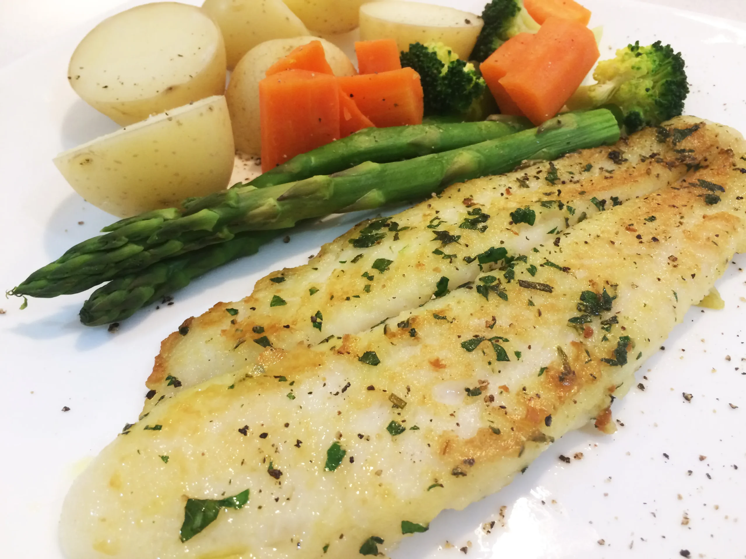 Steamed Fish with Lemon and Herbs