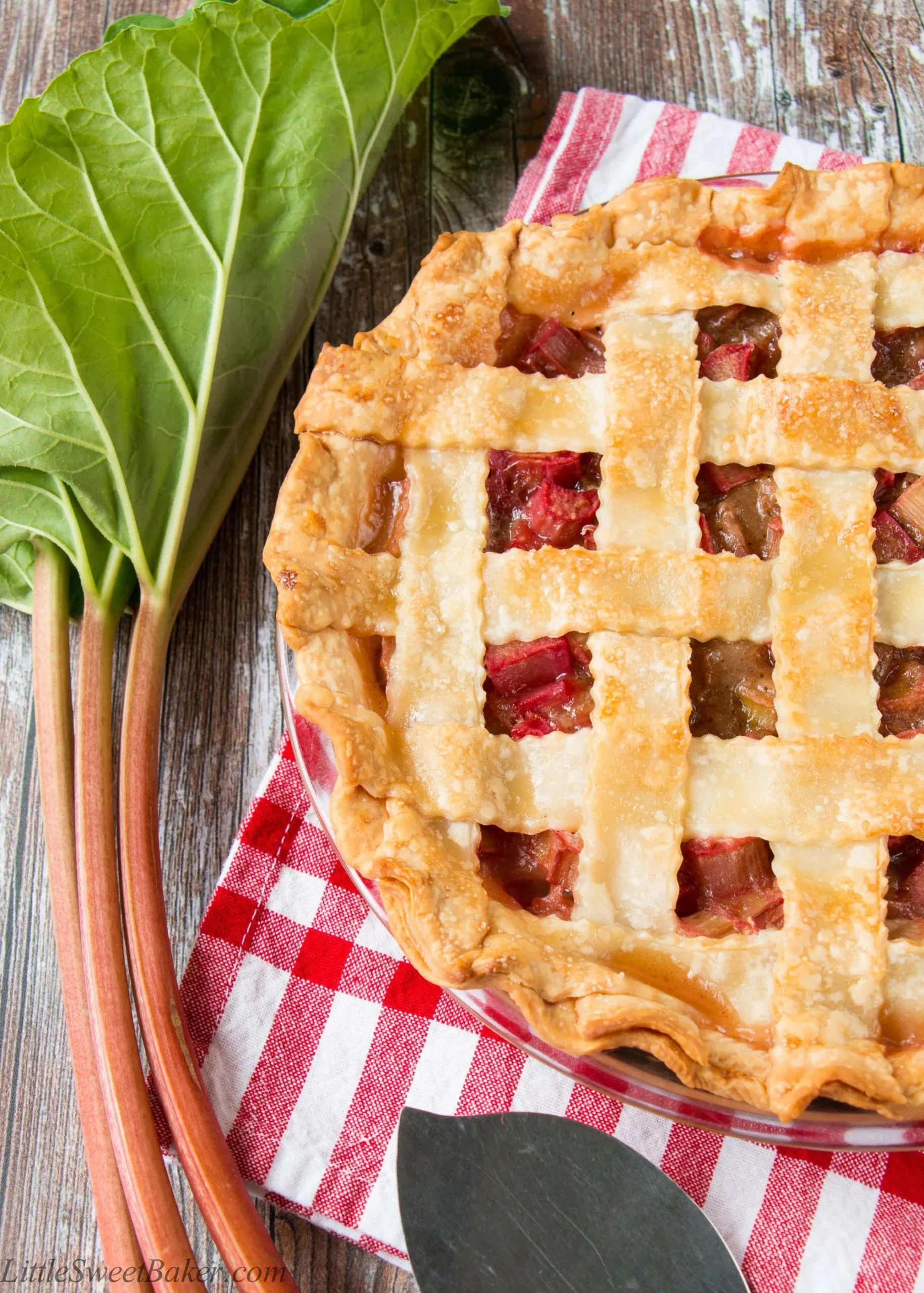 Straight Up Rhubarb Pie