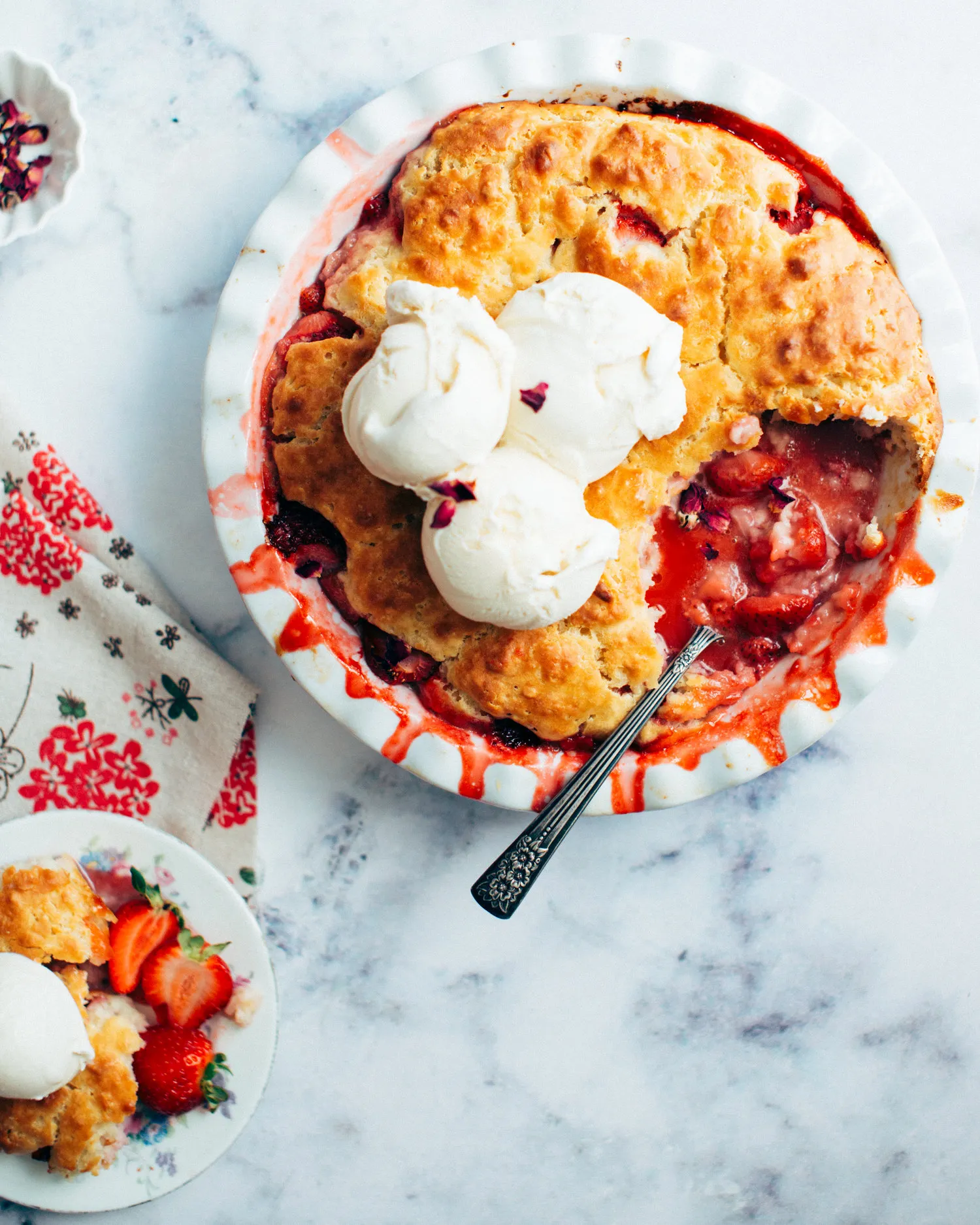 Strawberry Blueberry Cobbler Paleo Vegan