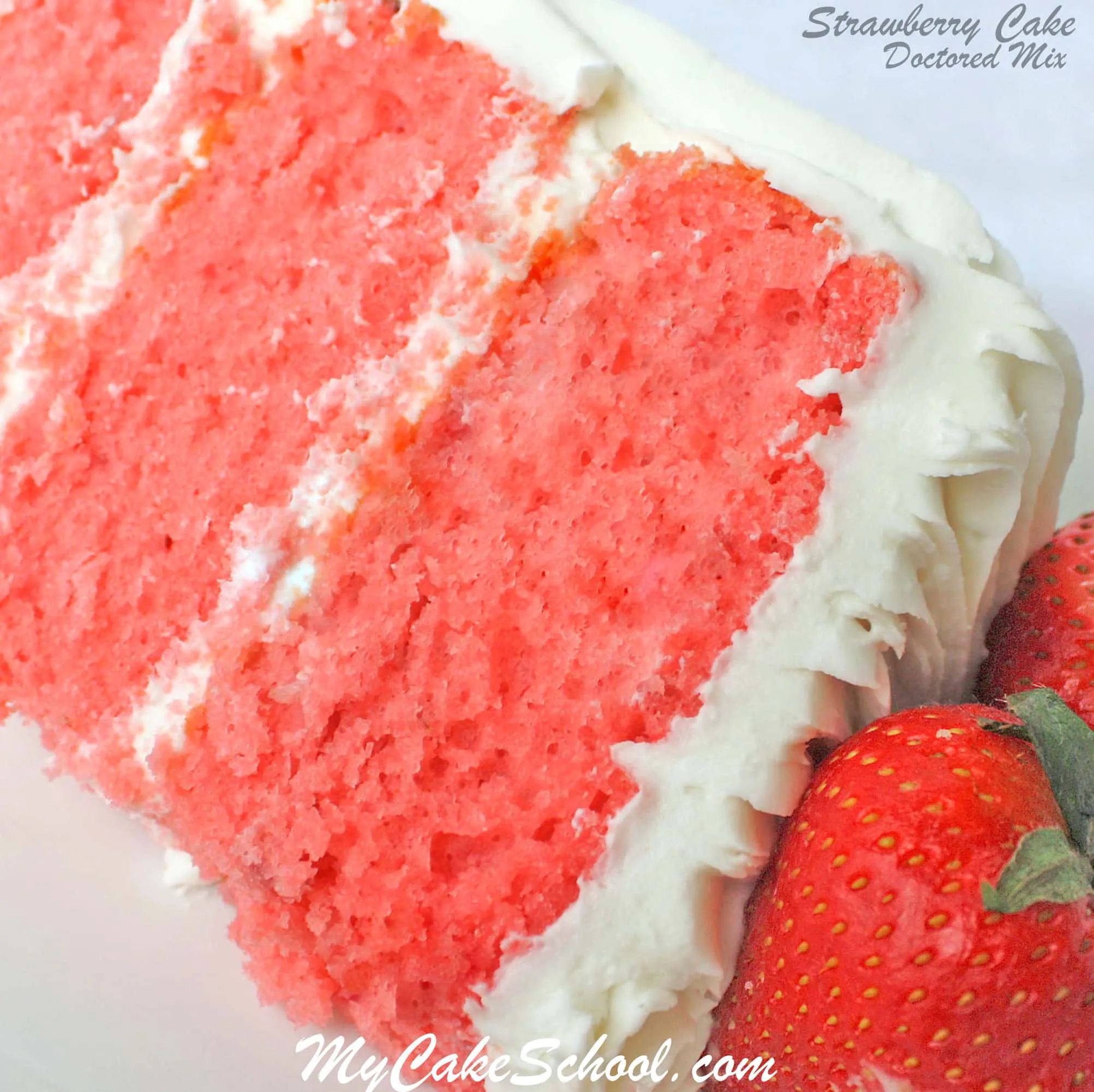 Strawberry Champagne Cake Doctored Cake Mix
