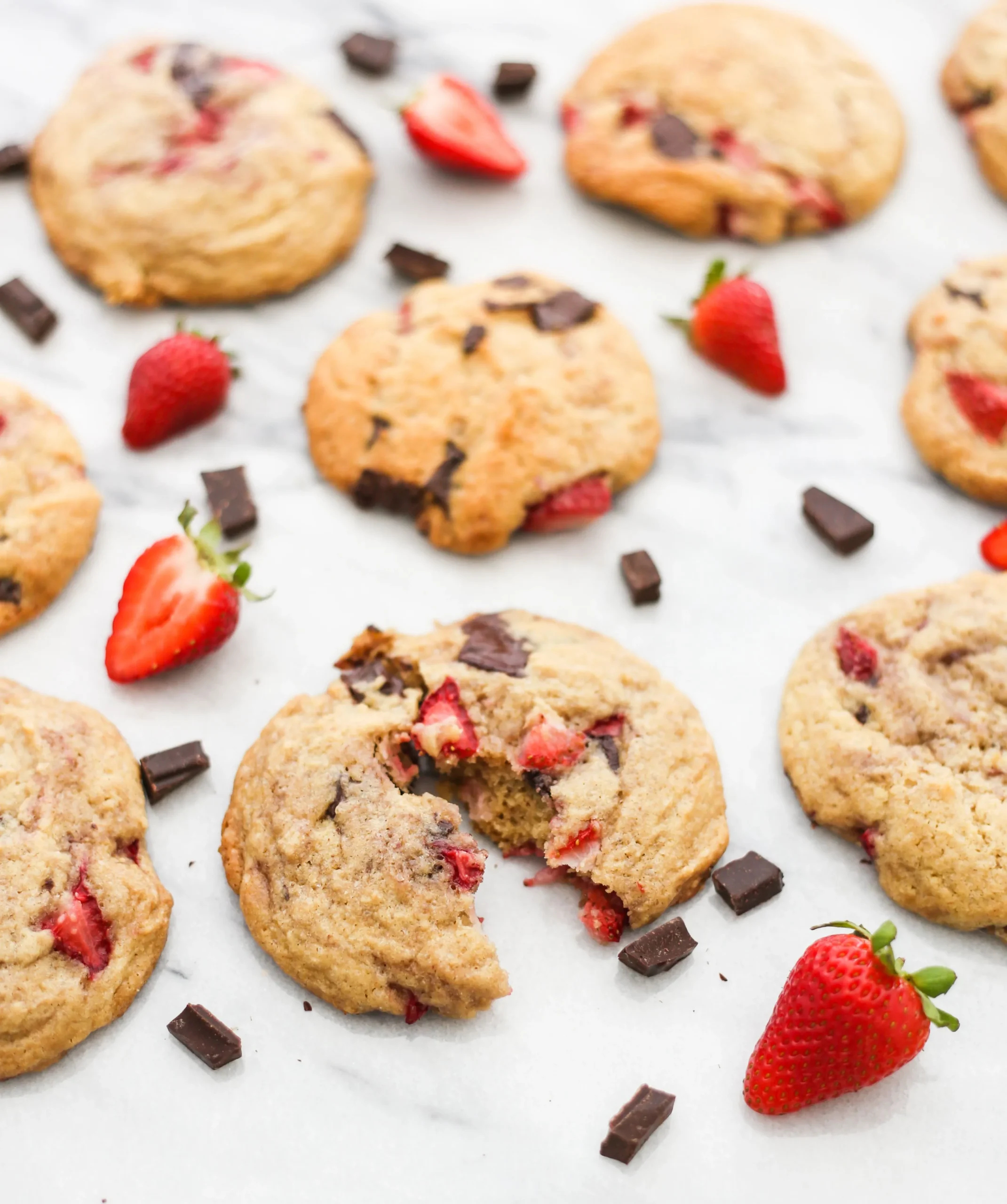 Strawberry Chocolate Chunk Cookies