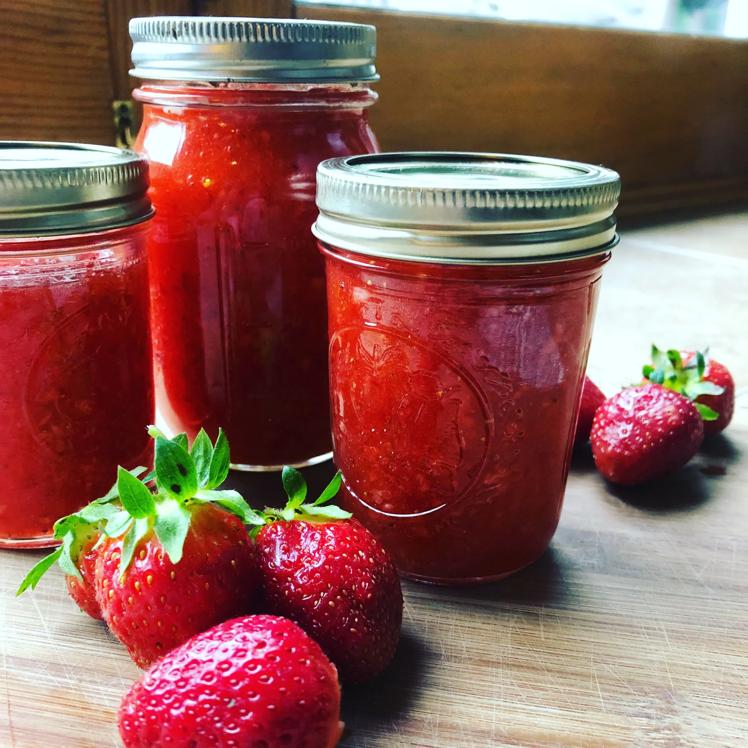 Strawberry Coconut Freezer Jam