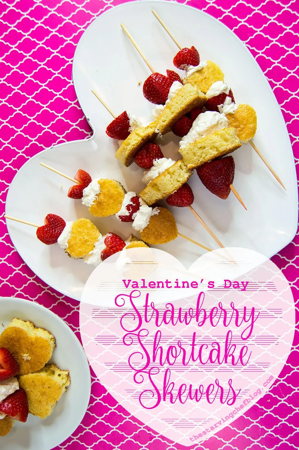 Strawberry Shortcake Kabobs for Valentine's Day