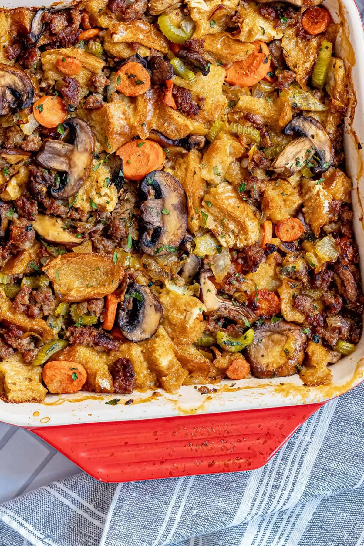 Sausage and Mushroom Dressing/Stuffing