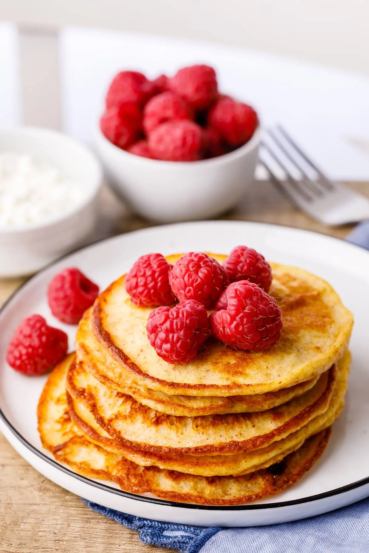 Sugar Free Low Carb Keto Cottage Cheese Pancakes