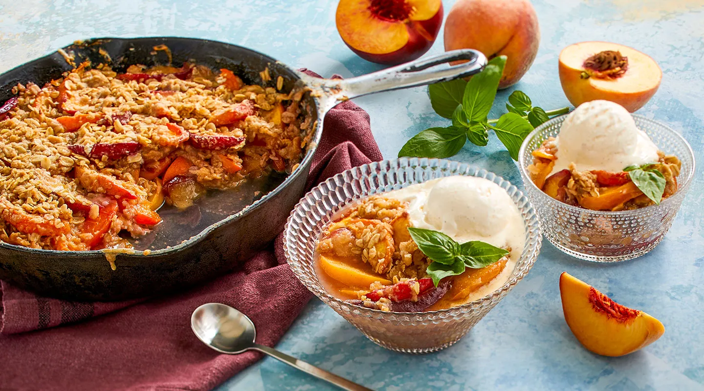 Summer Stone Fruit Crisp
