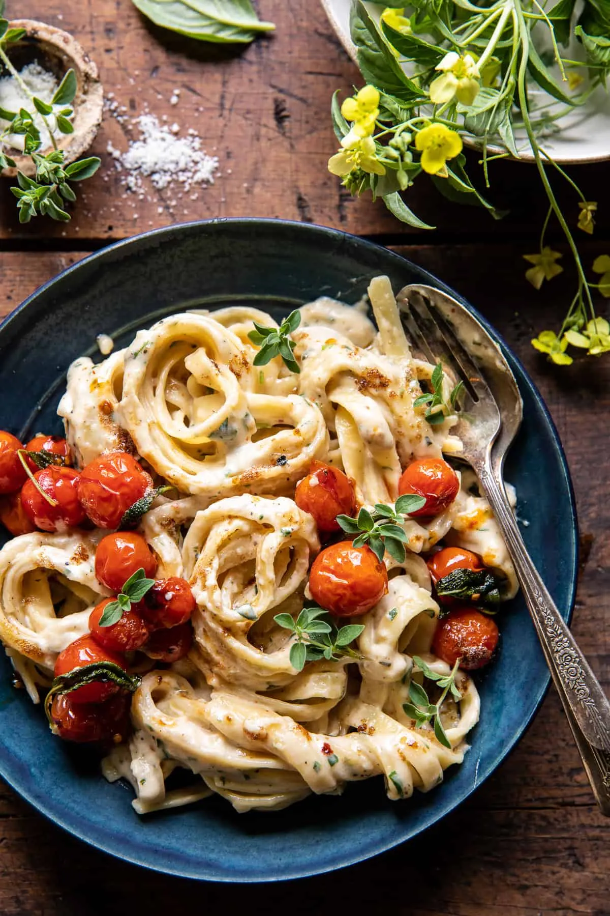 Sun Dried Tomato Fettuccine Alfredo