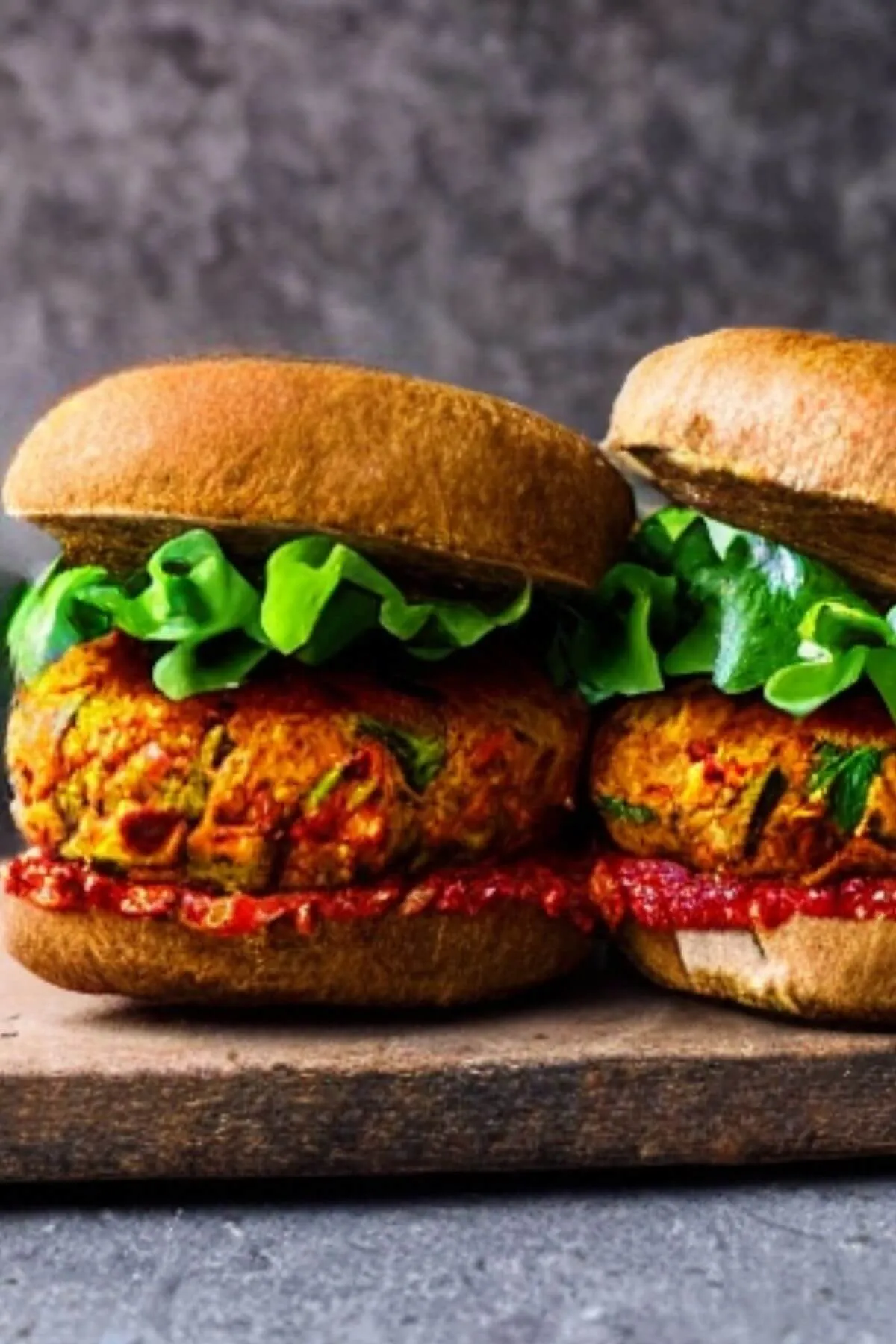 Sun Dried Tomato and Basil Veggie Burgers