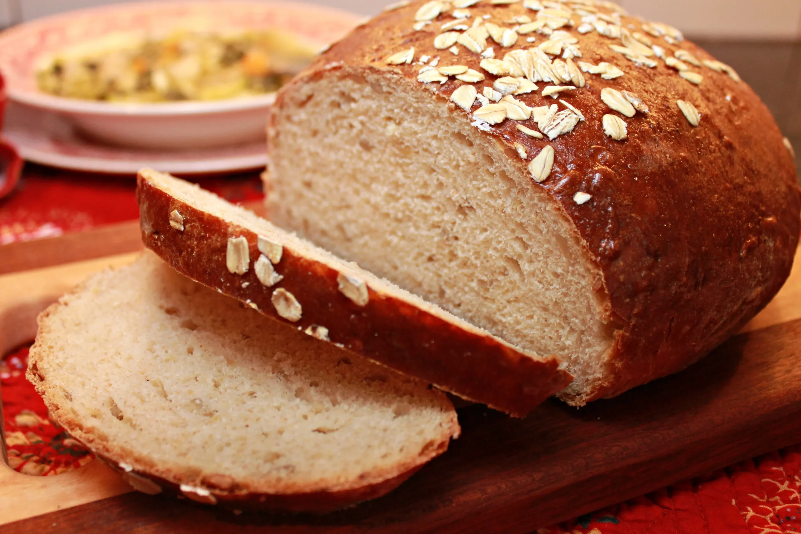 Sunflower Raisin Brown Bread with Steel Cut Oats