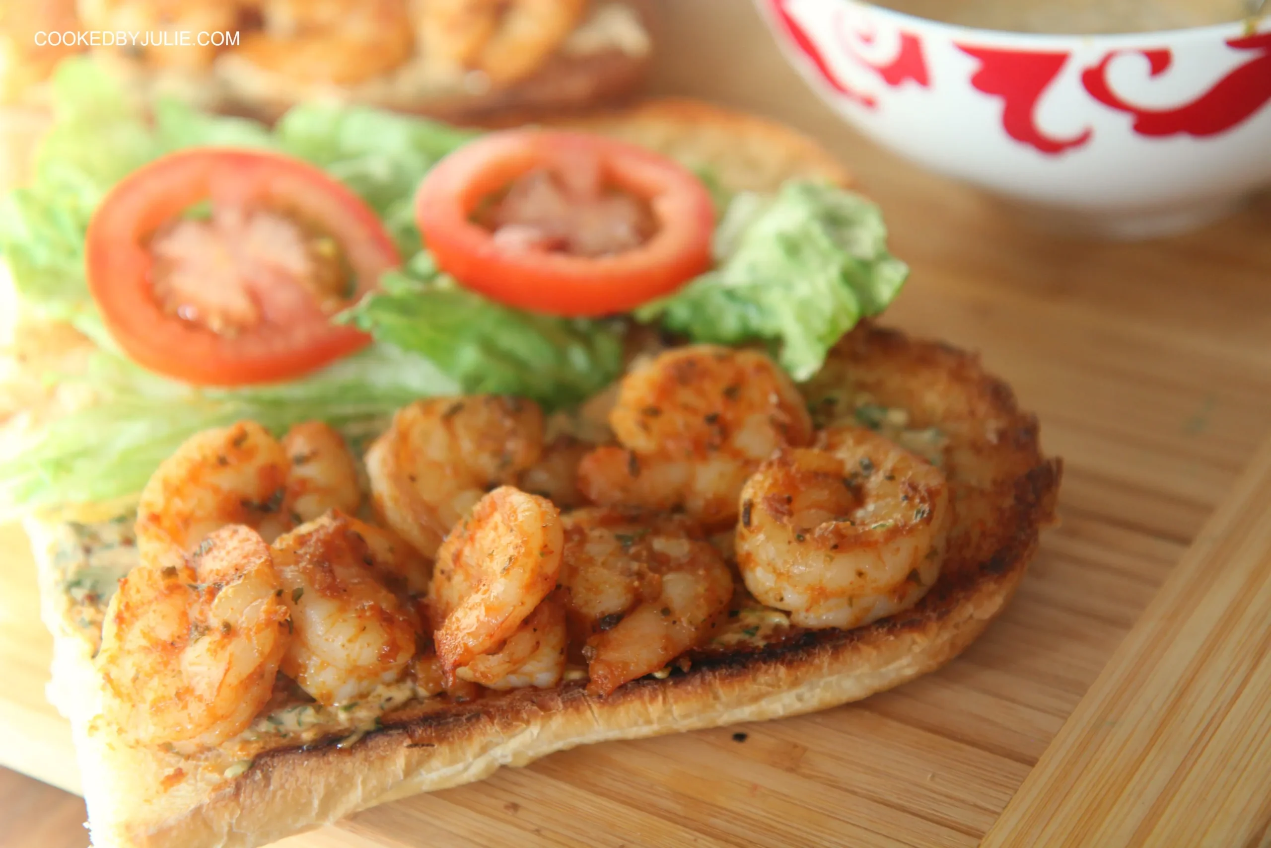 Sunny Anderson's Grilled Shrimp Po Boy