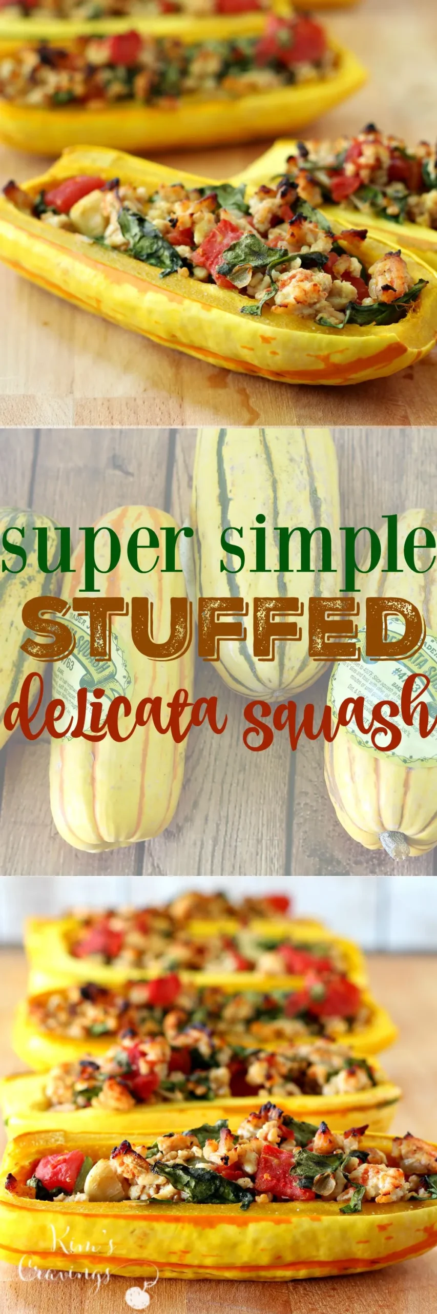 Super Simple Stuffed Delicata Squash