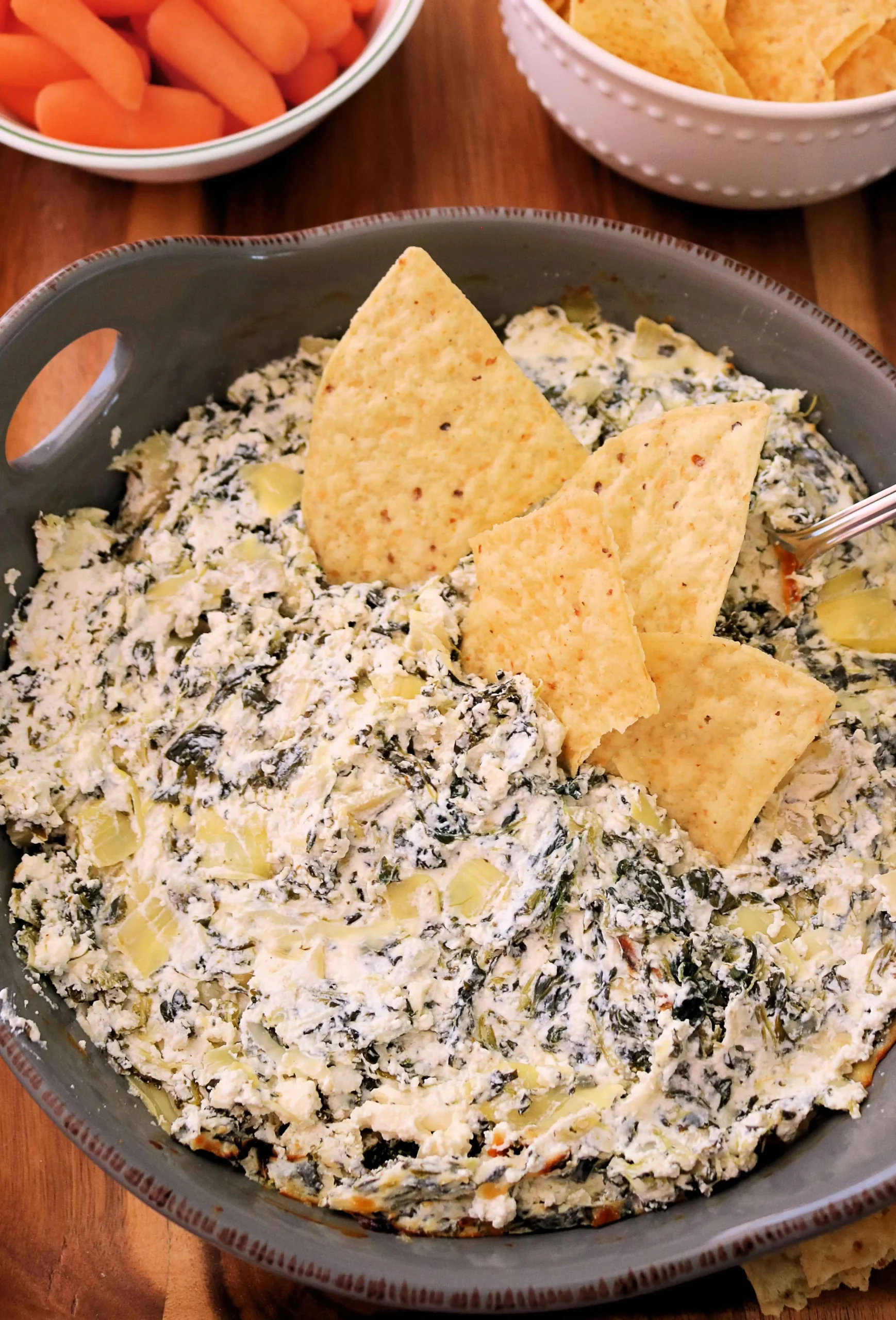 Super Slim Mayonnaise Free Spinach Artichoke Dip