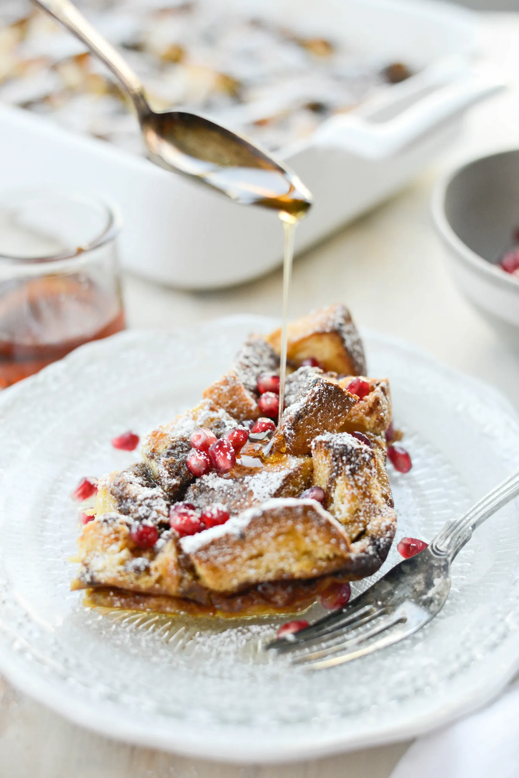 Sweet Cherry Gingerbread French Toast Bake