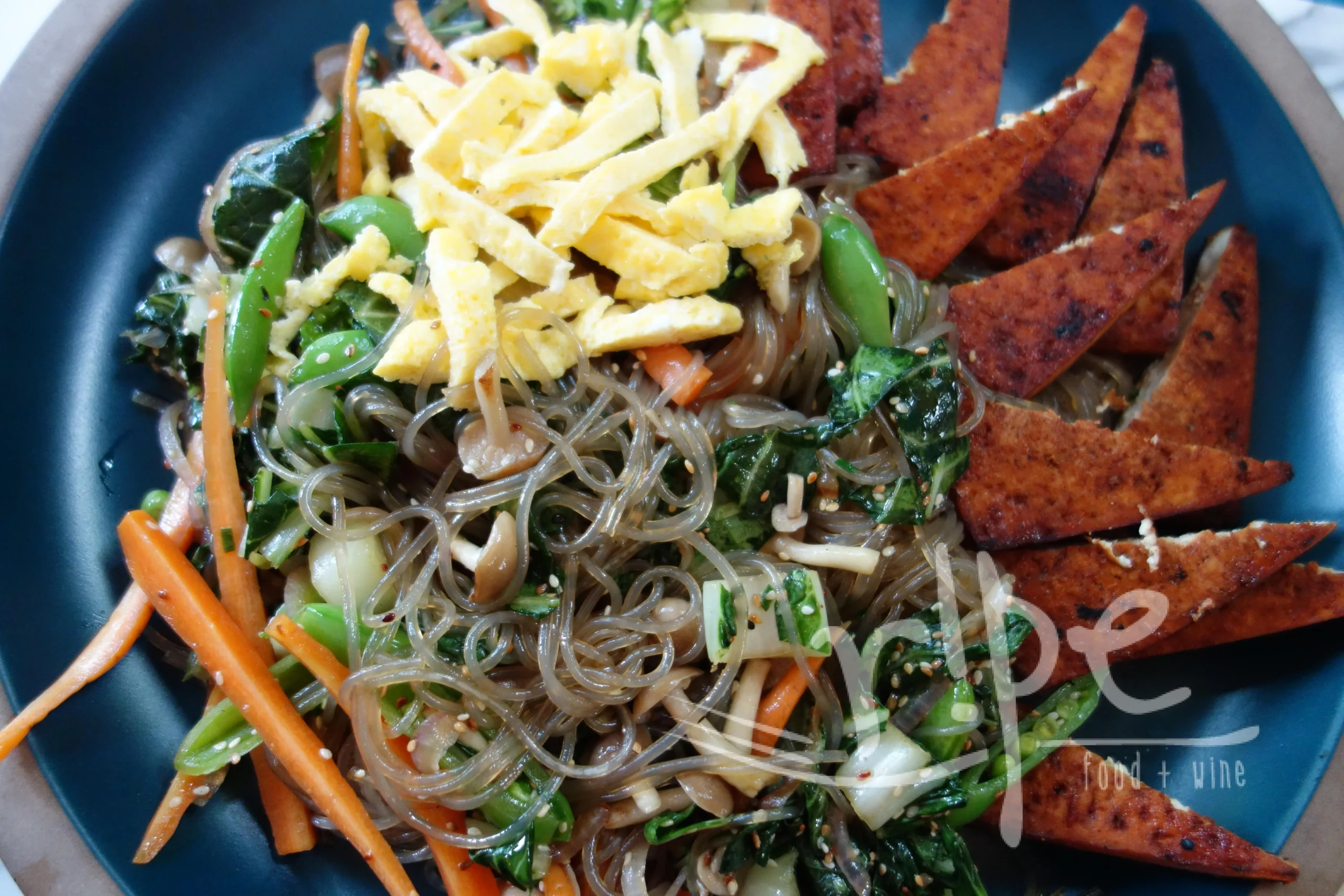 Sweet Potato Noodles with Tofu