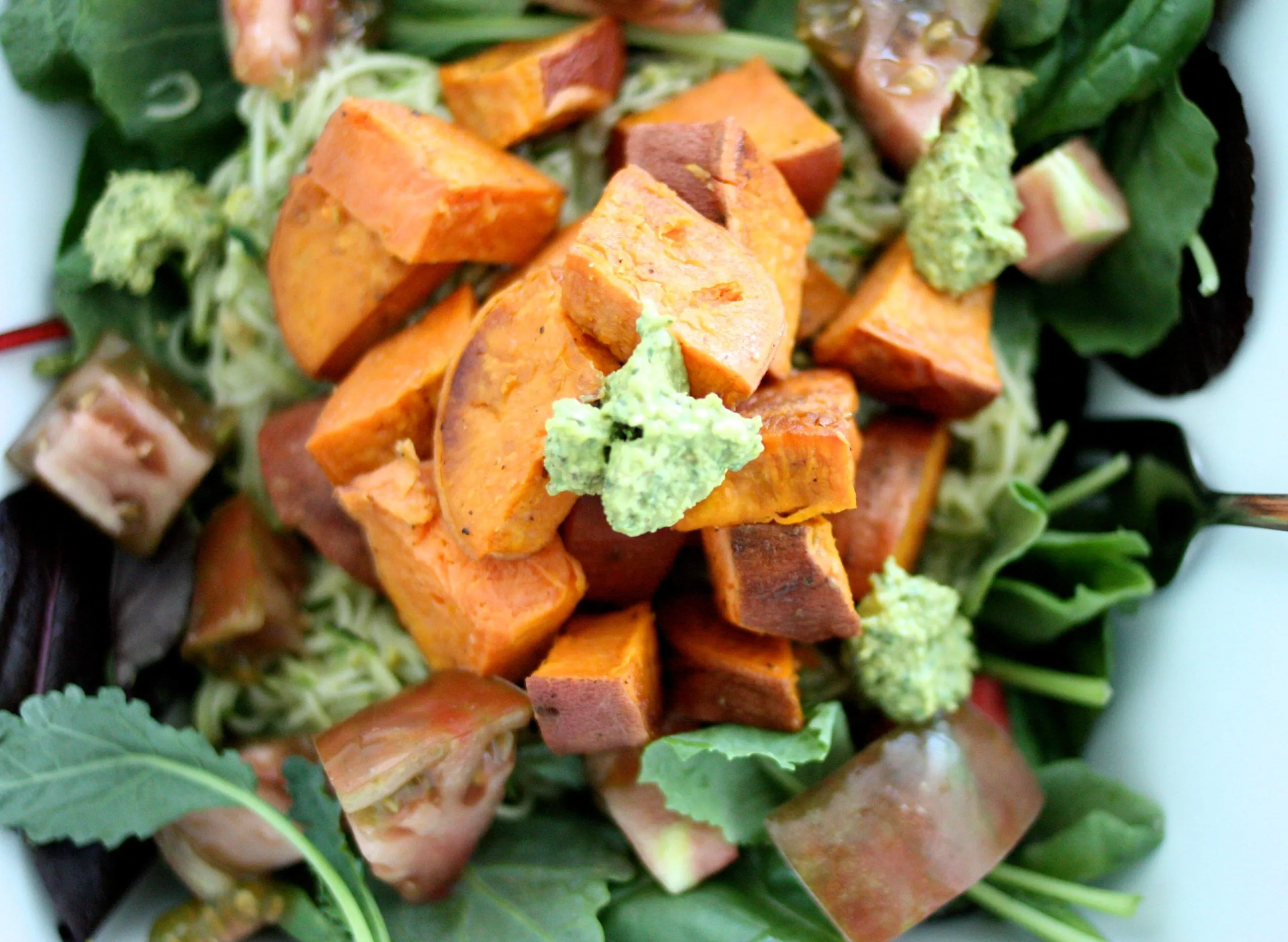 Sweet Potato Pesto Salad