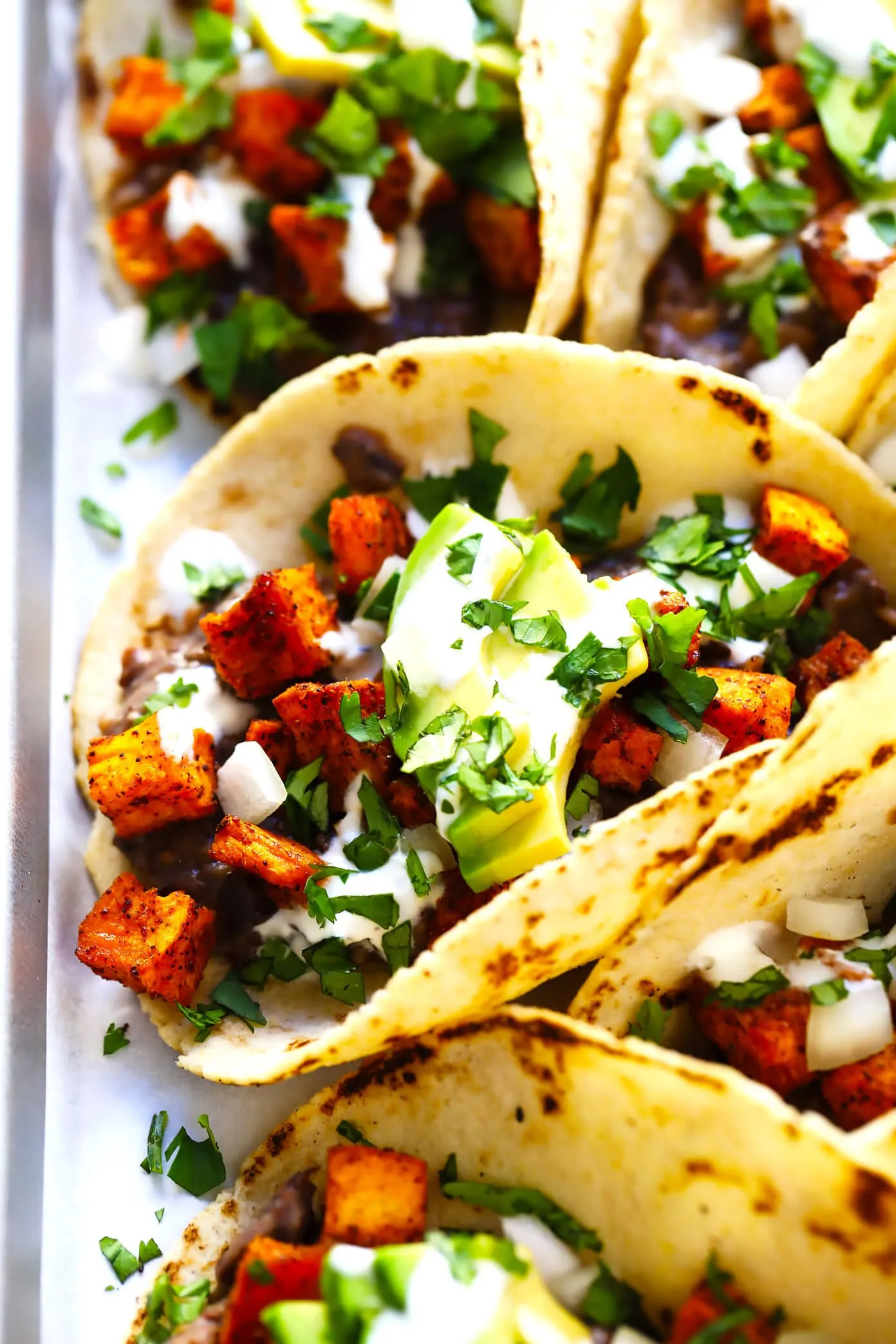 Sweet Potato Tacos with Grain Free Herbed Tortillas