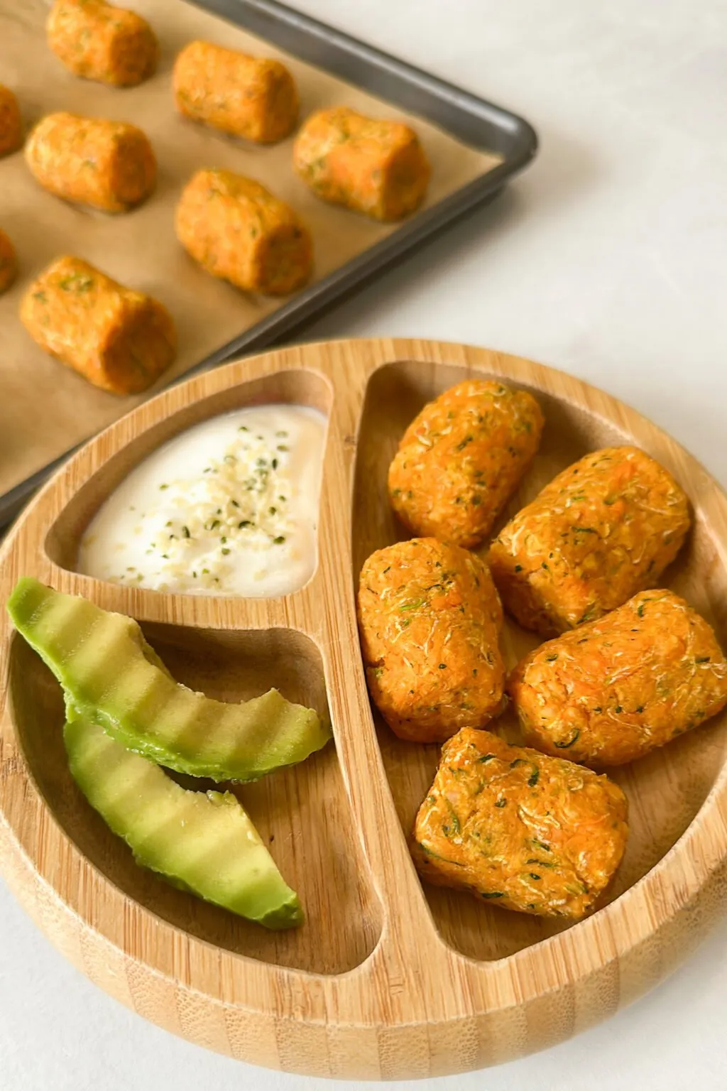 Sweet Potato Zucchini Tots