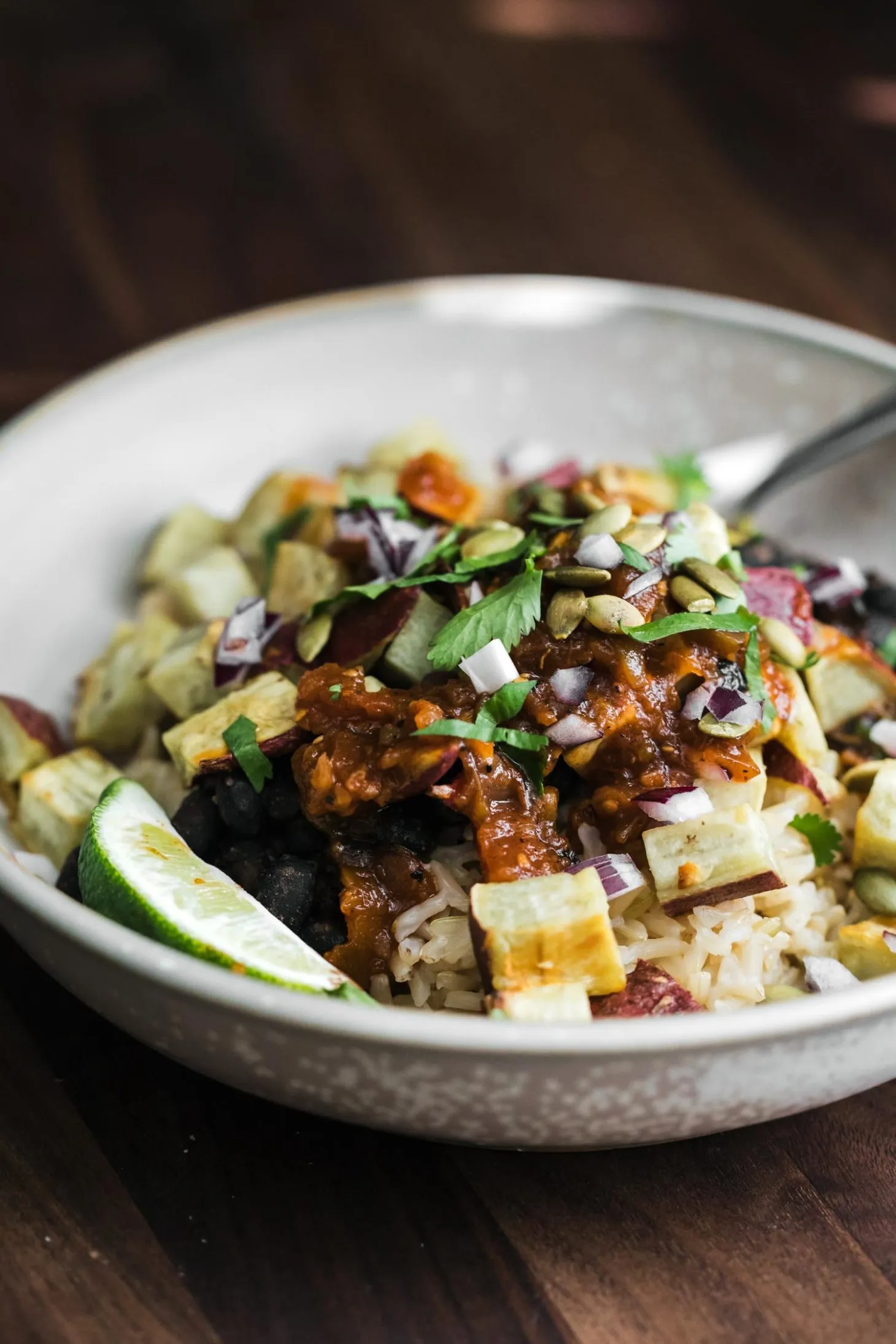 Sweet Potato and Black Bean Burrito Bowls