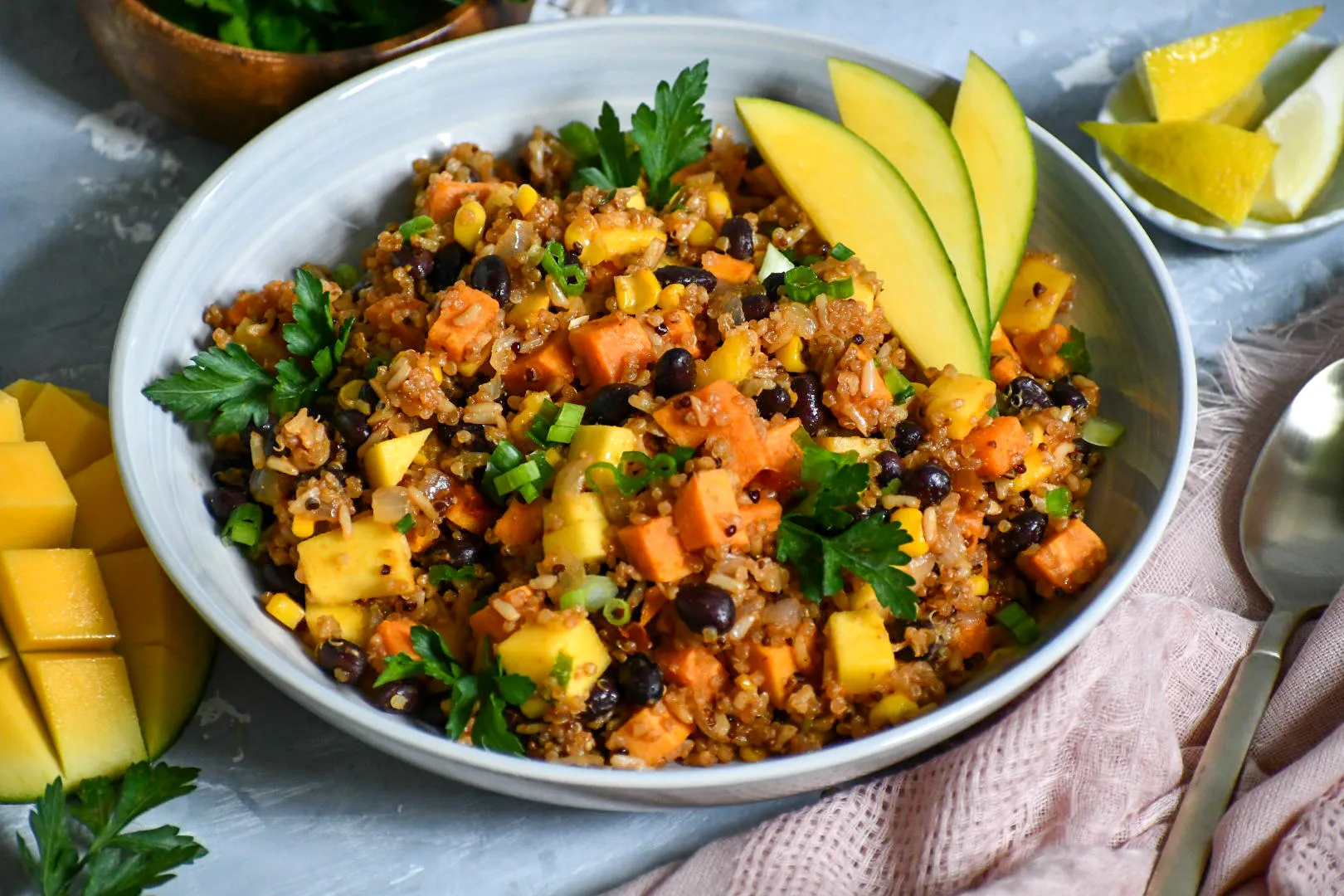 Sweet Potato and Mango Salad