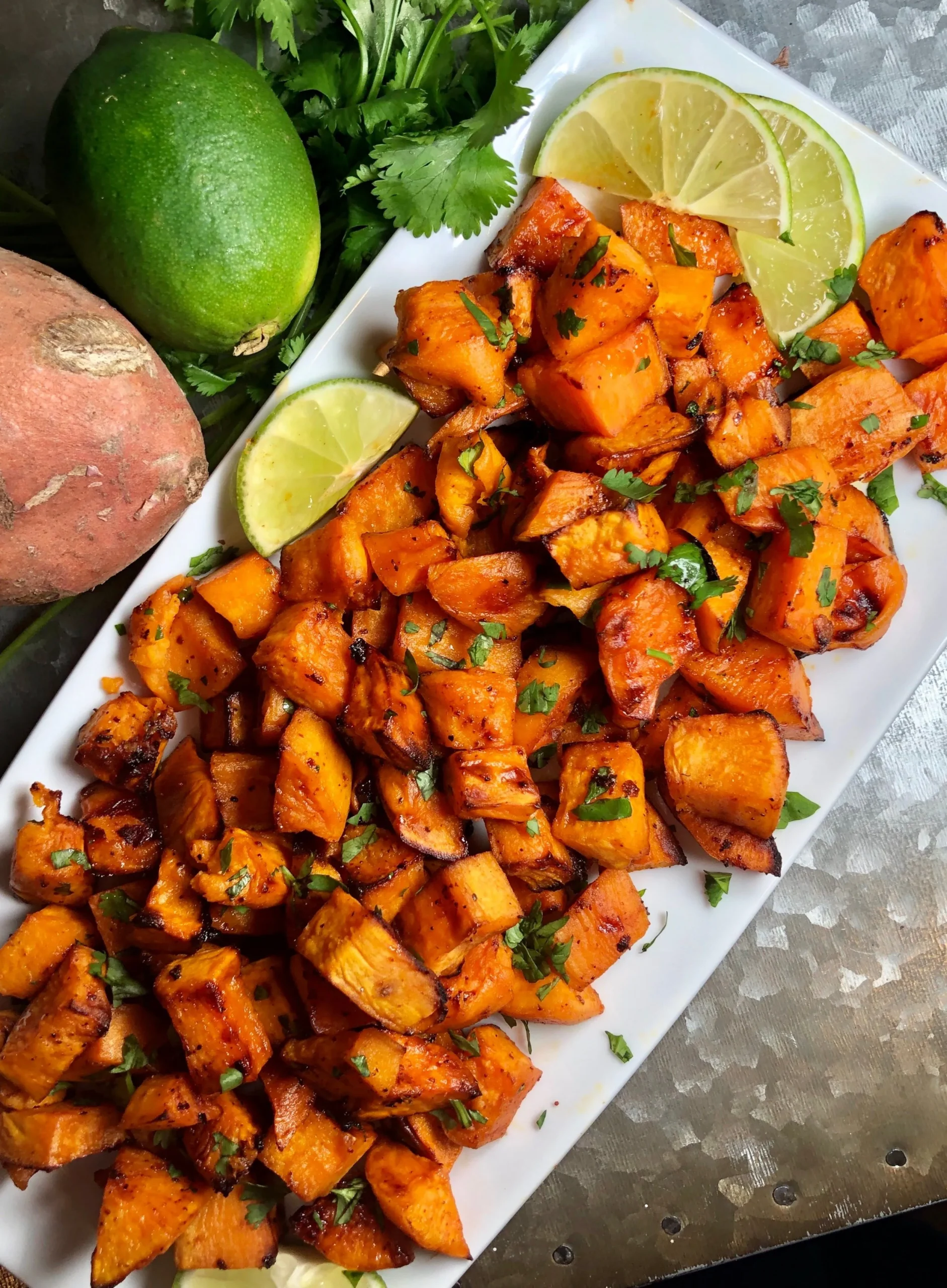 Sweet Potatoes and Greens with Honey Mustard Glaze