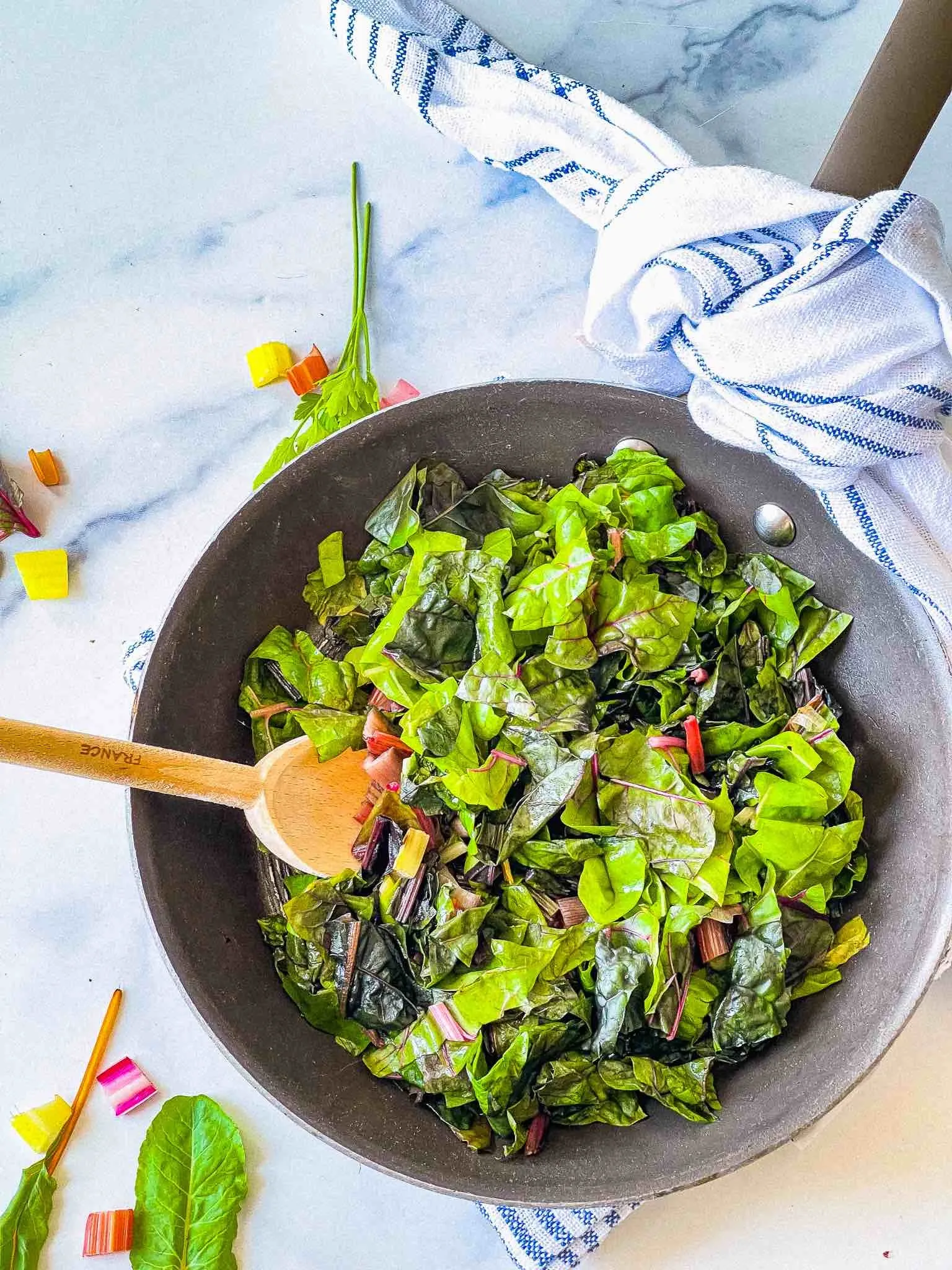 Swiss Chard with Roasted Garlic