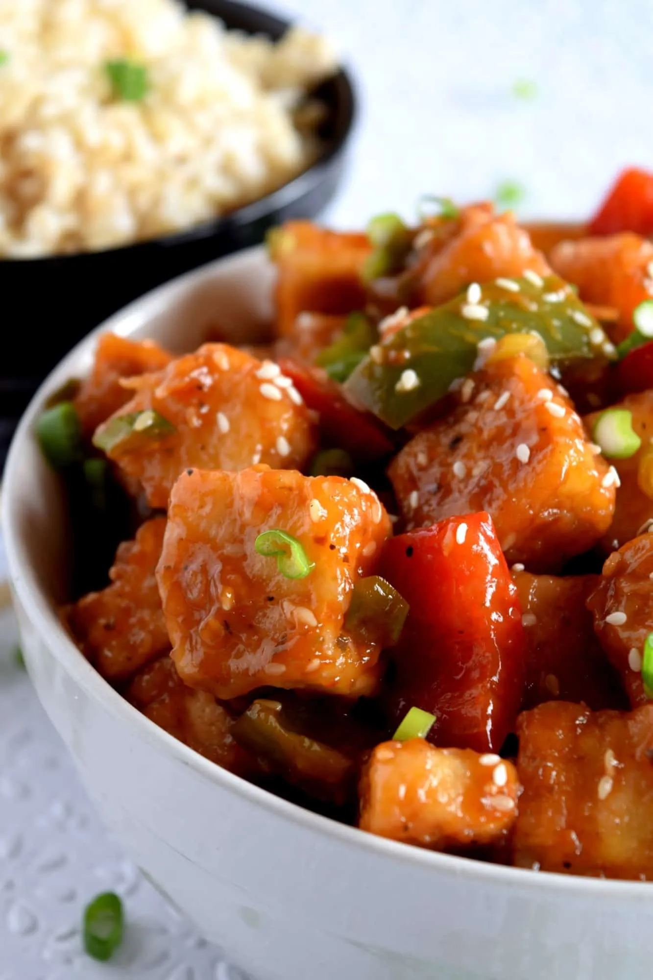 Szechuan Style Tofu with Peanuts