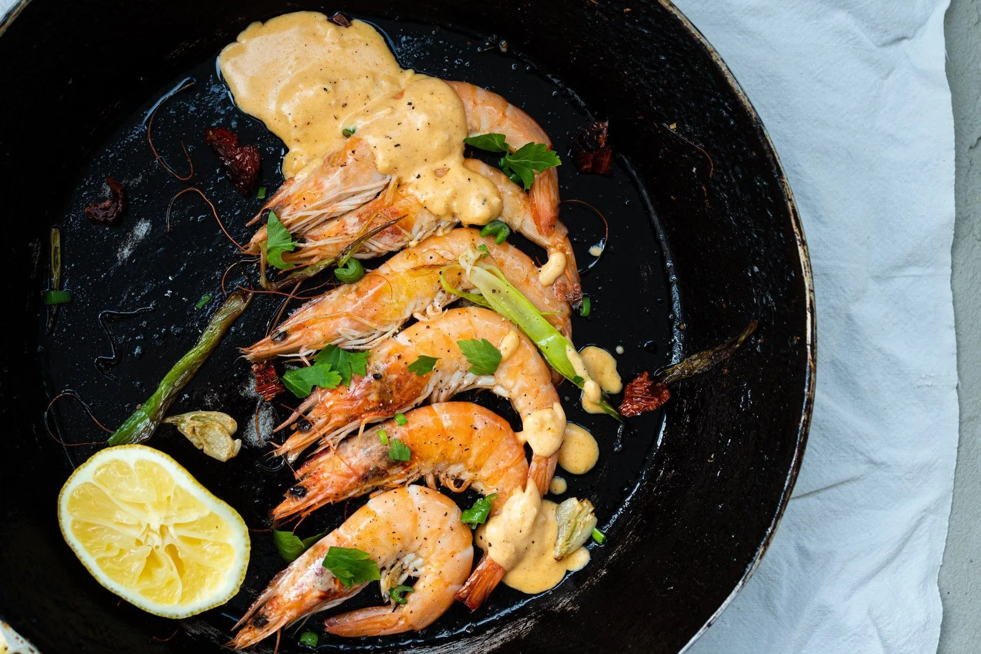 Tahitian Vanilla Bean Coconut Shrimp Bora Bora