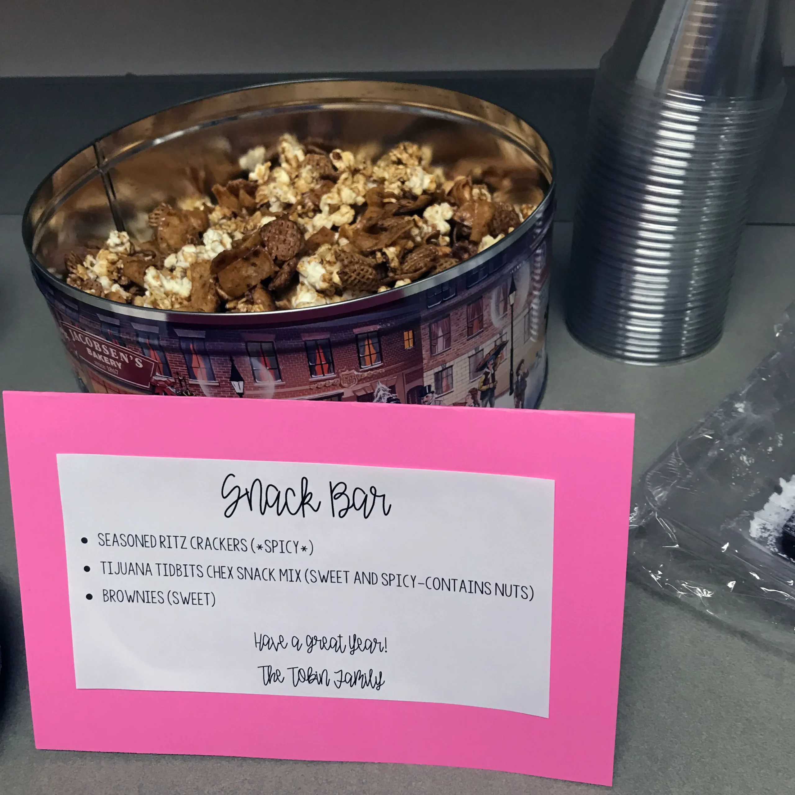 Teacher Appreciation Week Snack Mix
