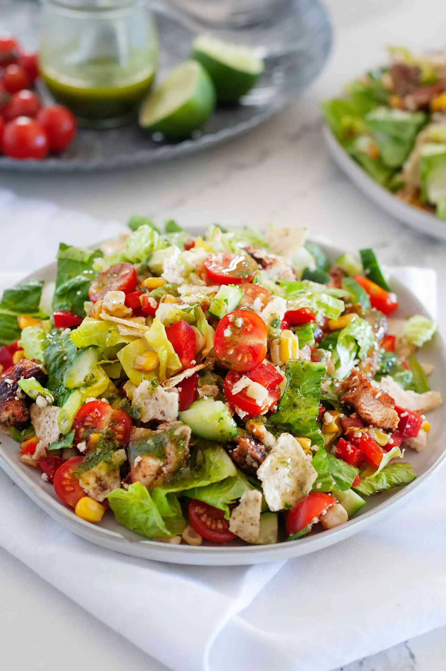Tex Mex Salad with Creamy Lime Dressing