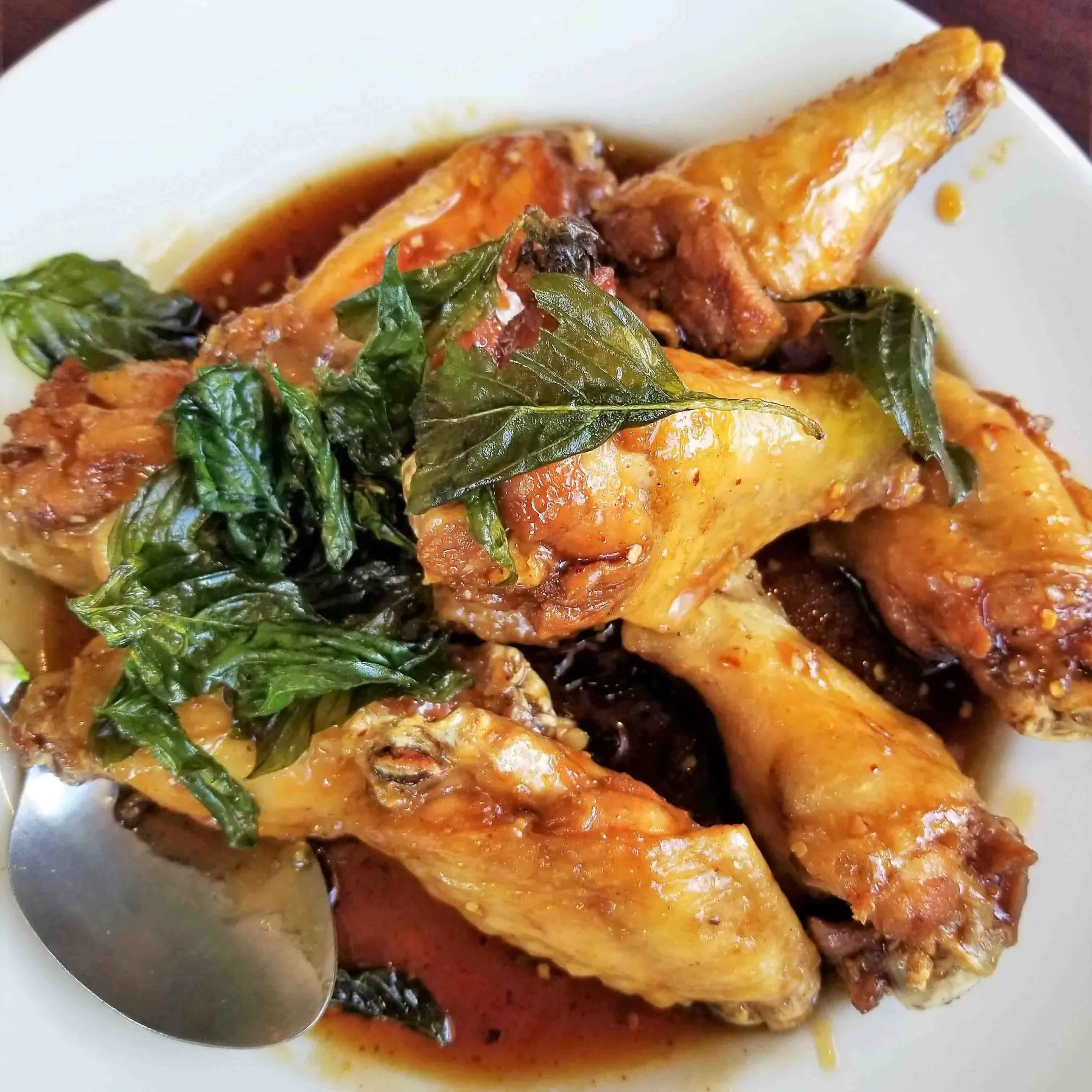 Thai Basil Kinda Curry Chicken Wings