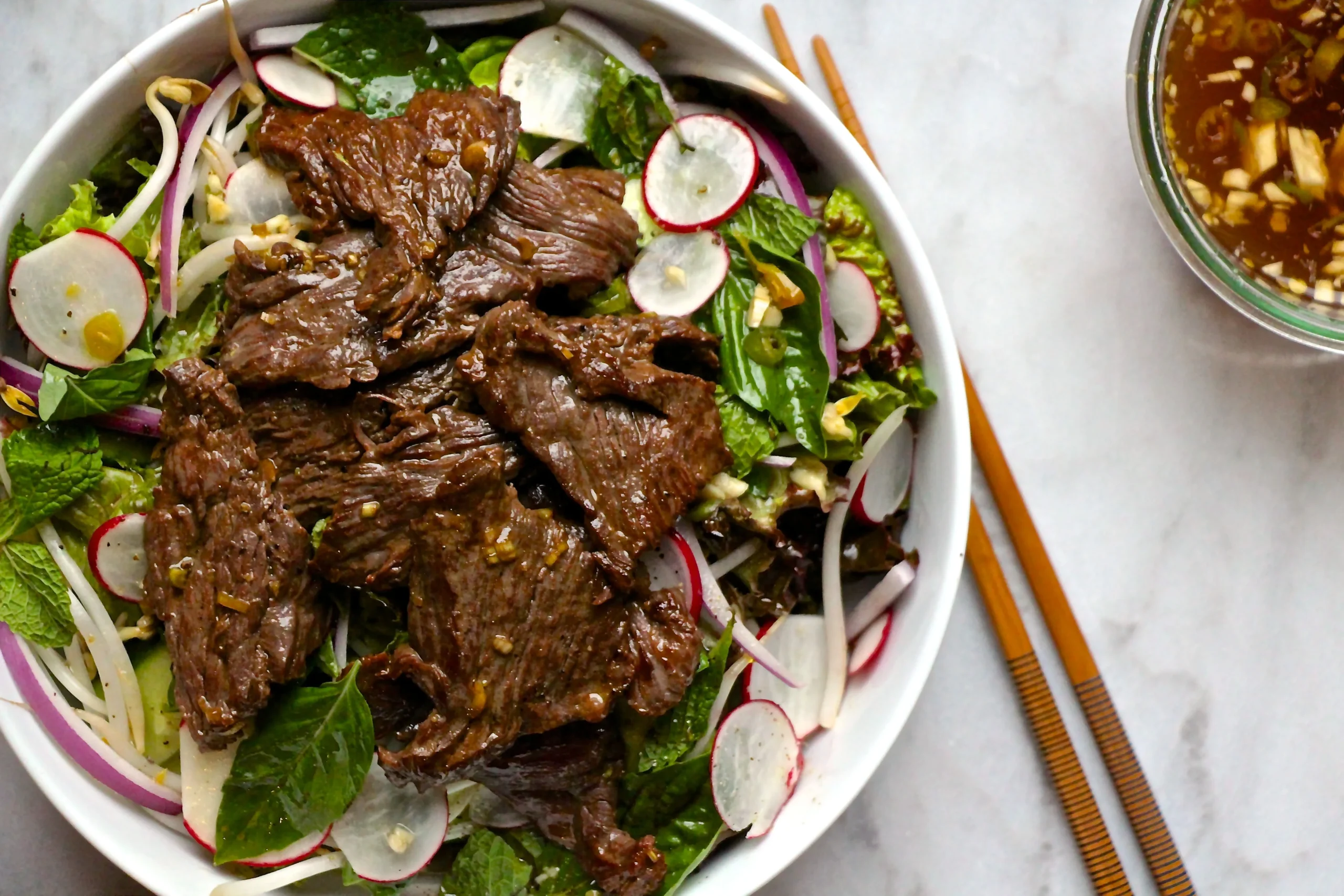 Thai Crunch Salad with Steak