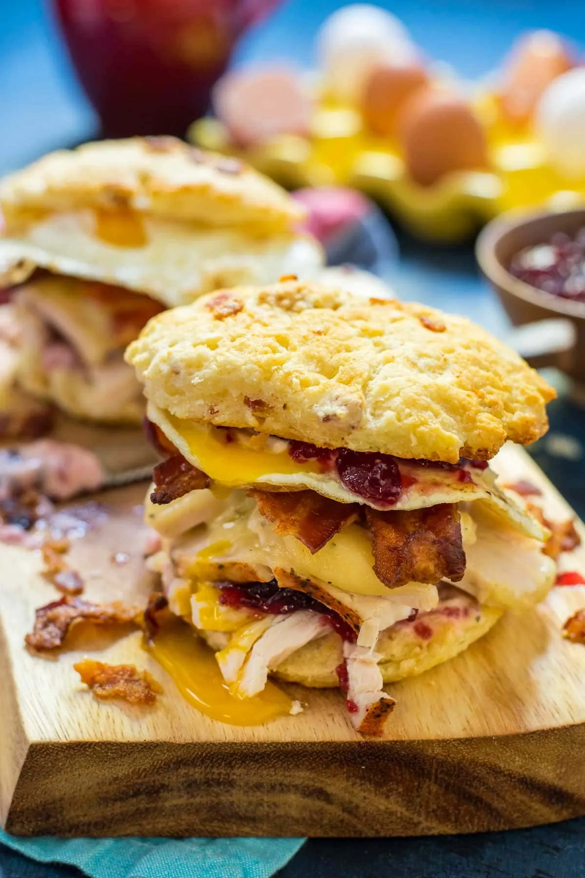 Thanksgiving Leftover Turkey Bacon Sandwich