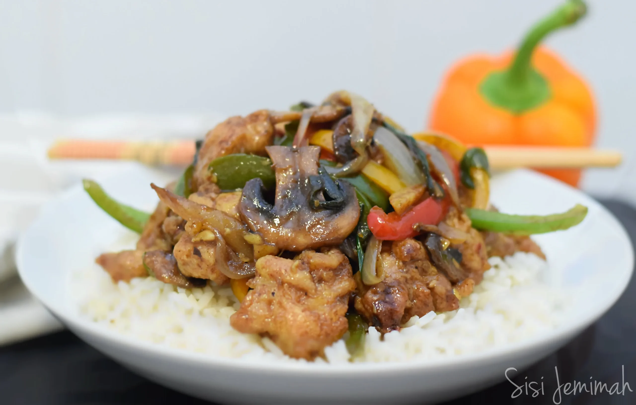Three Alarm Chicken and Mushroom Stir Fry