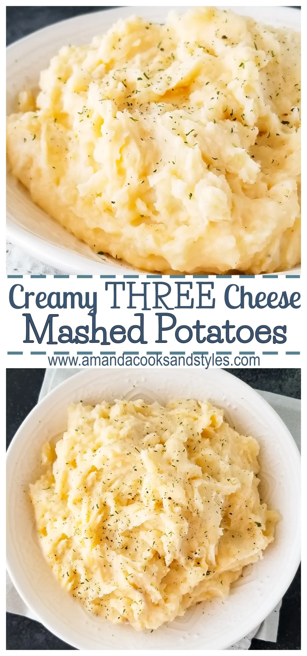 Three Cheese Mashed Potatoes