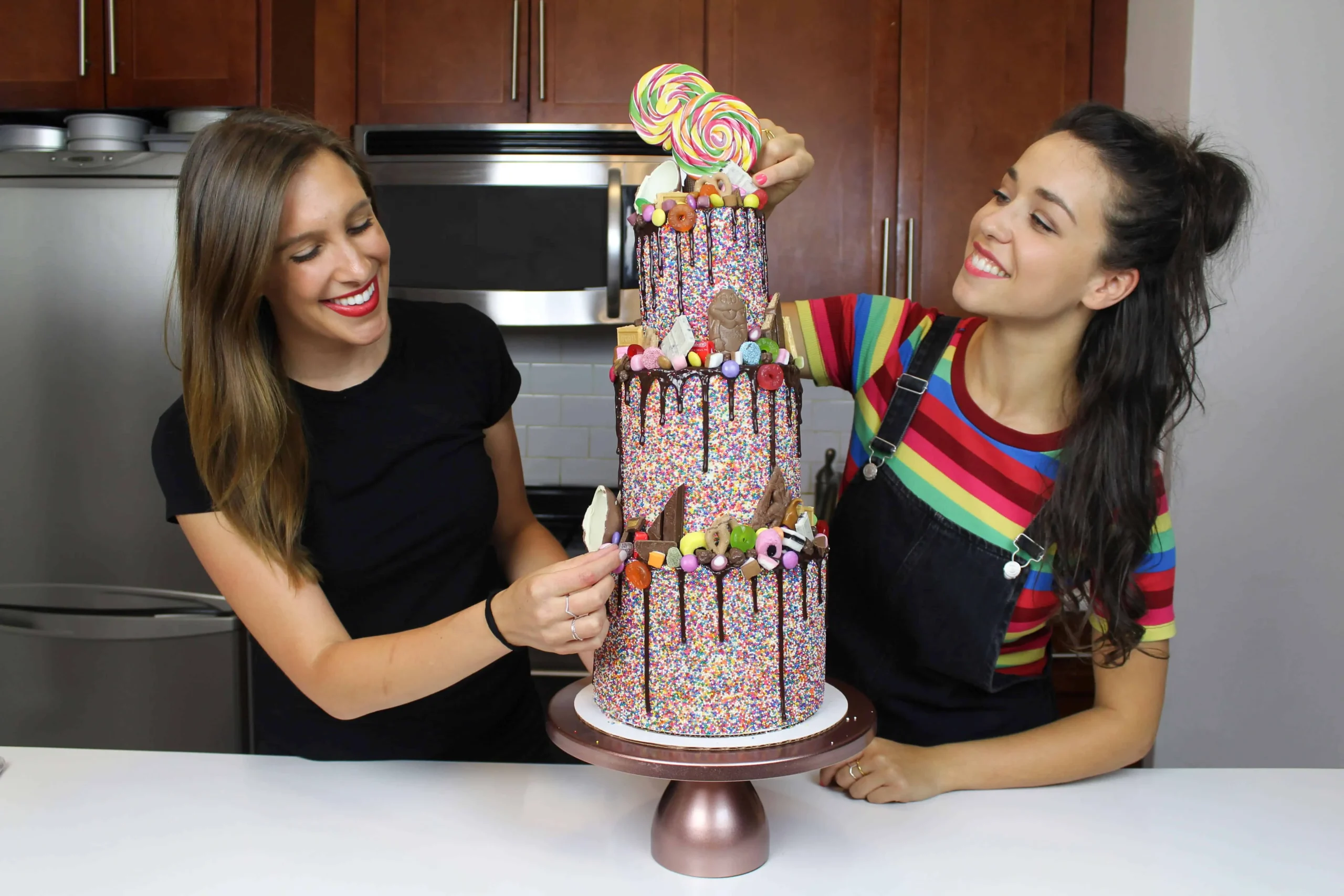 Tiered Drip Candy Cake