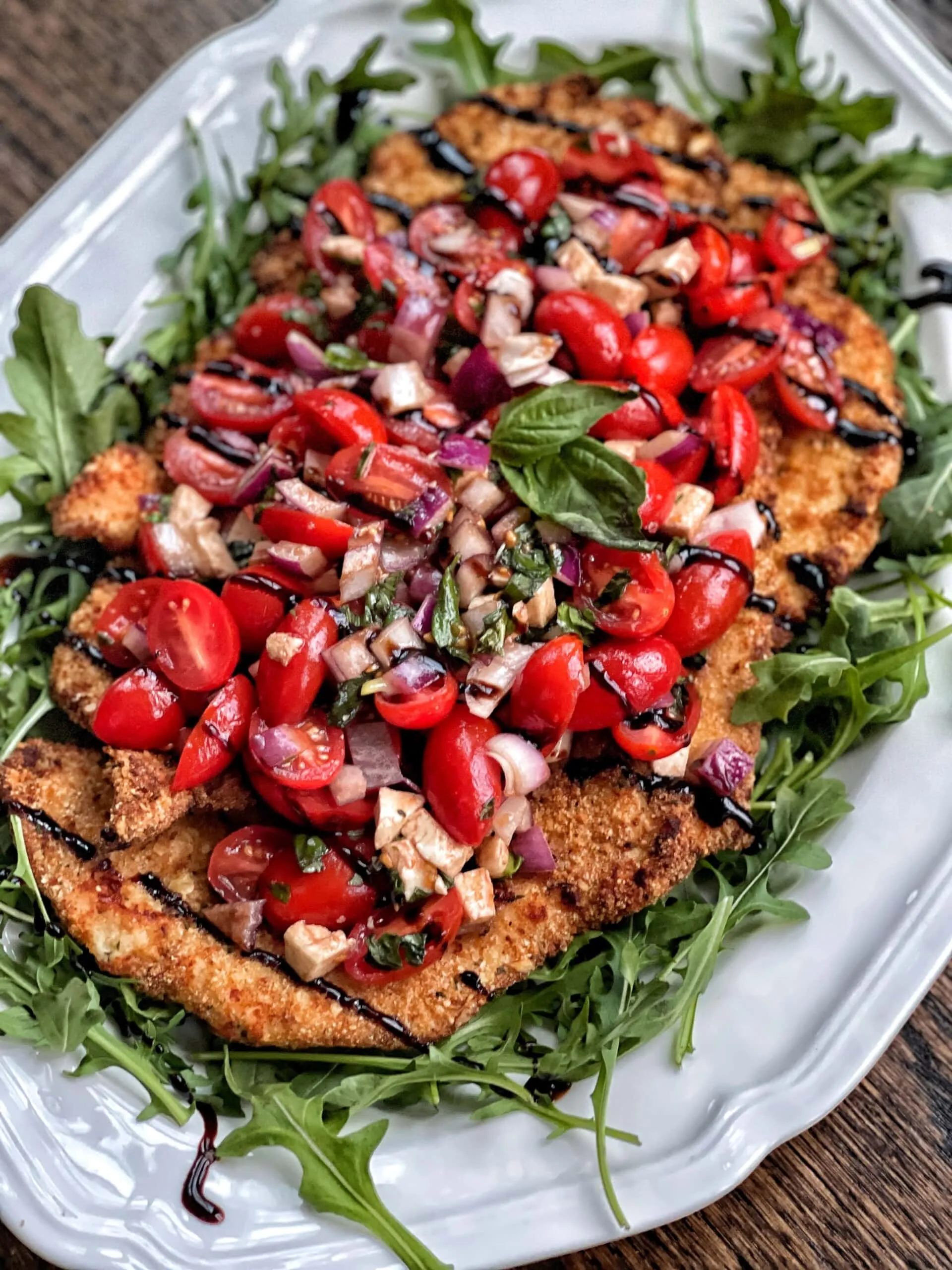 Tomato Basil Chicken Milanese