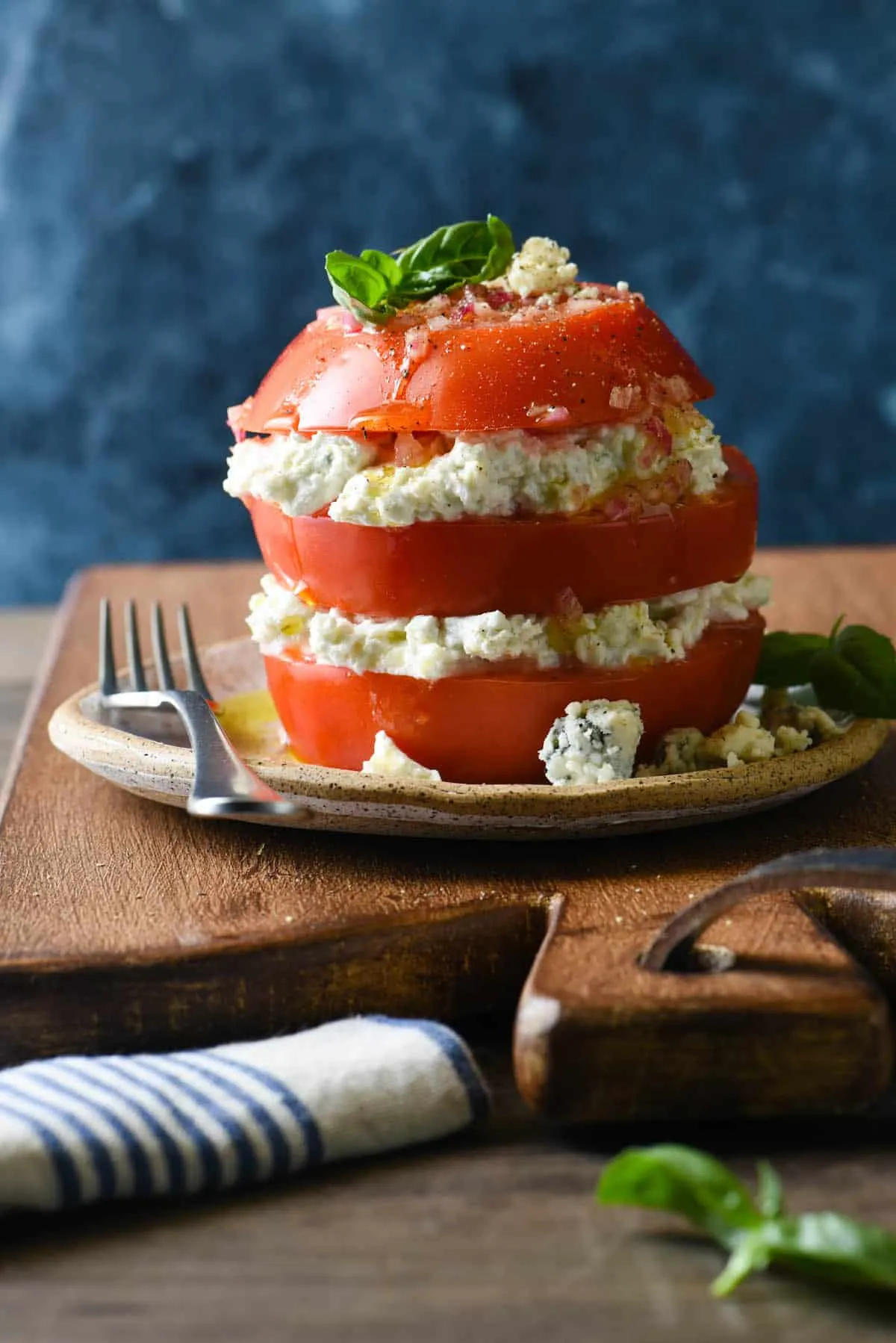 Tomato and Blue Cheese Salad