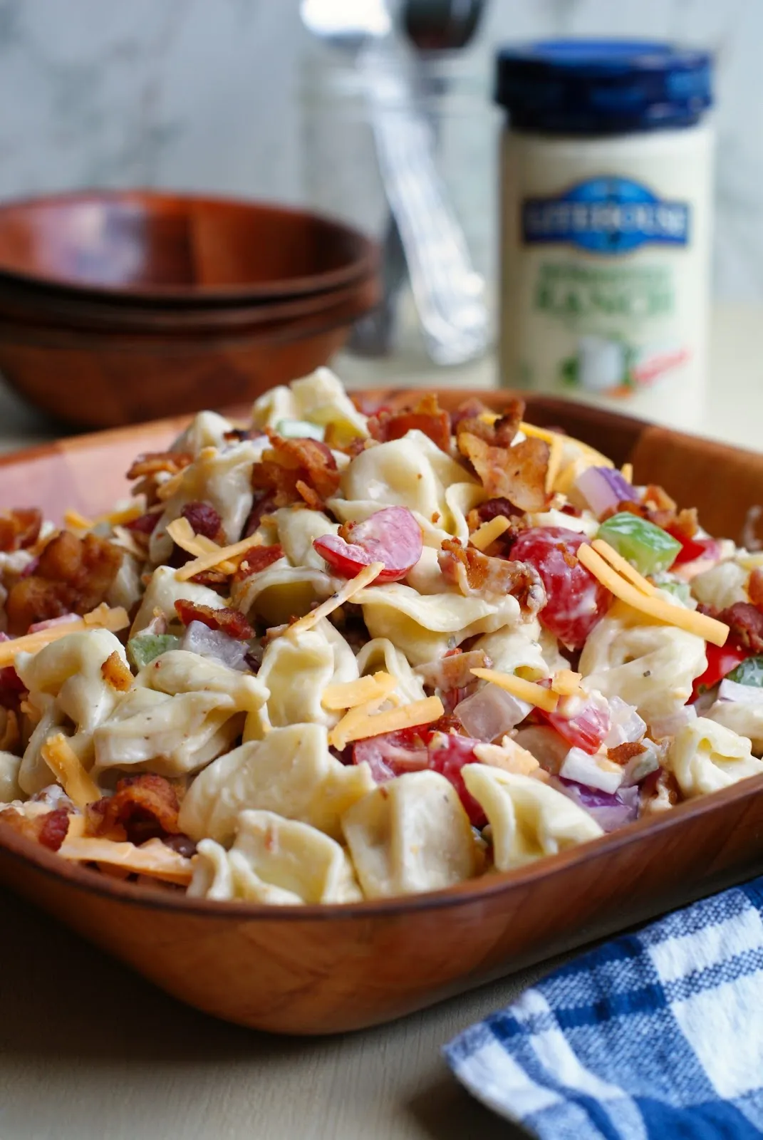 Tortellini Bacon Ranch Salad