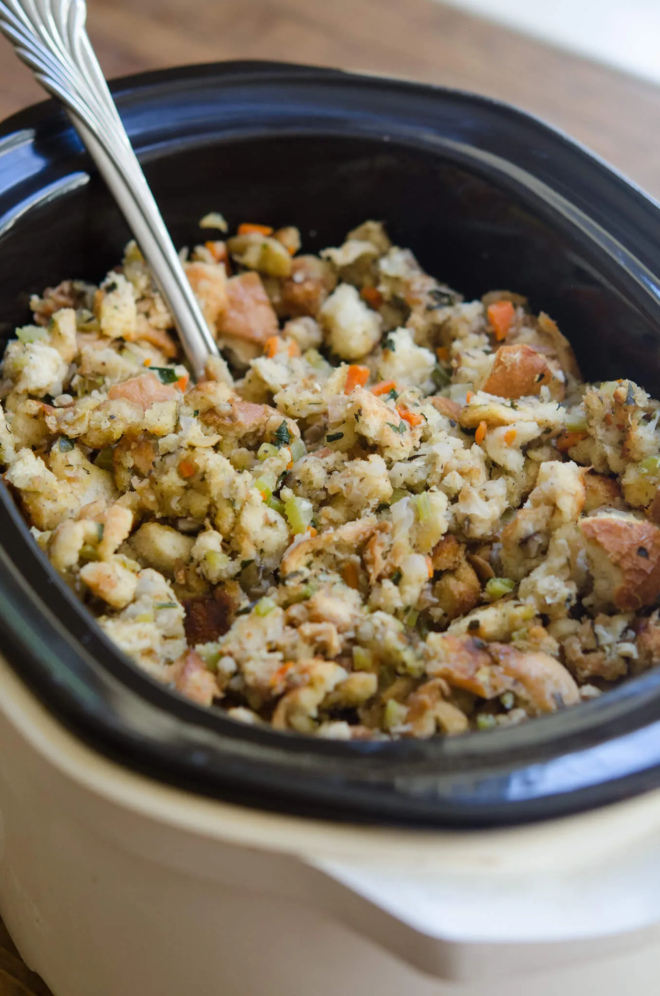 Traditional Bread Stuffing Crock Pot Method