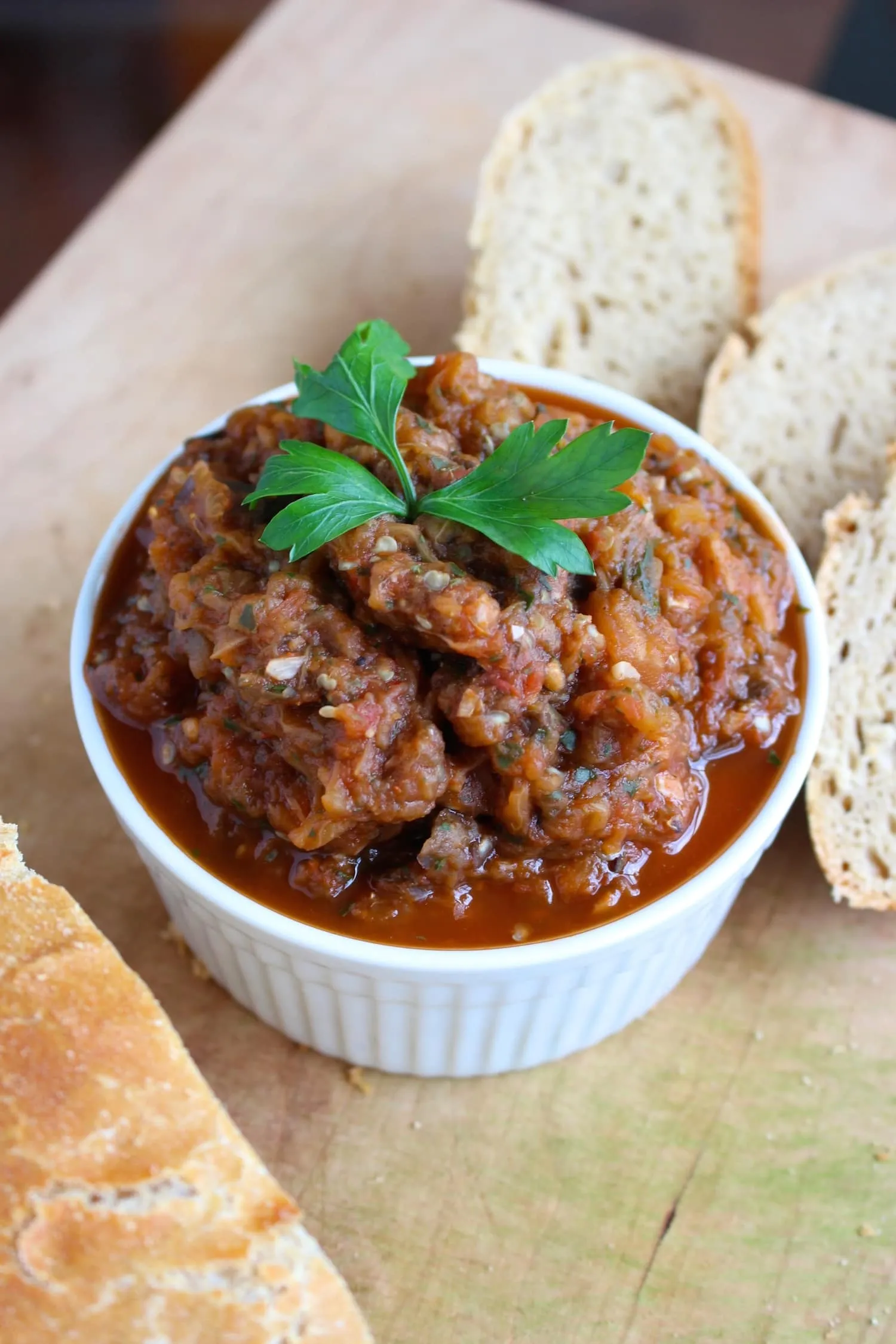 Traditional Moroccan Eggplant Salad